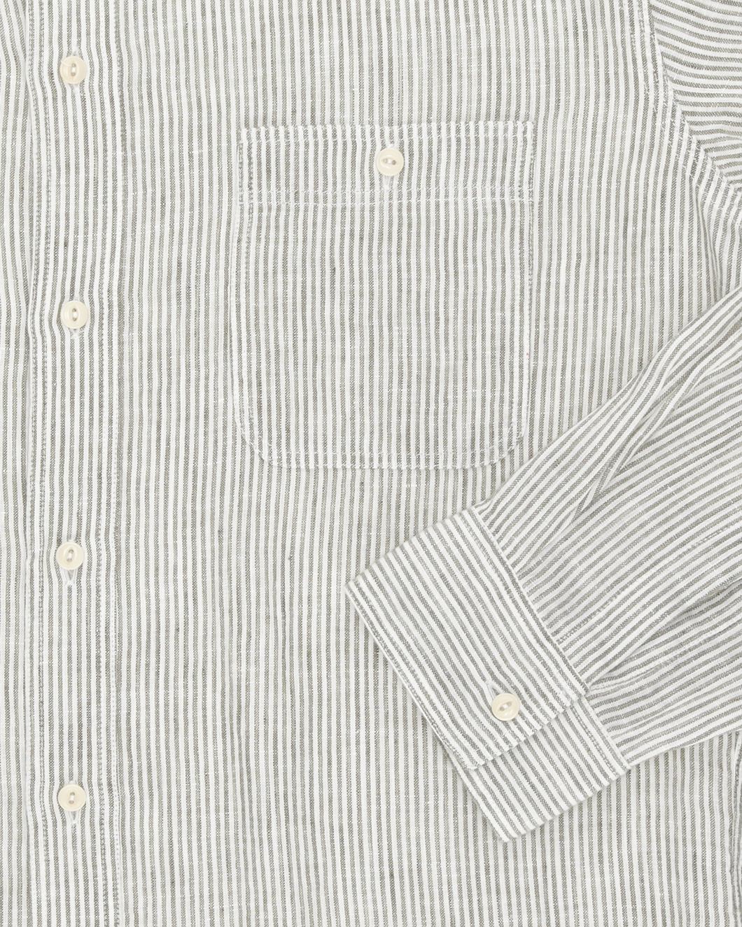 Work Camicia In Lino A Righe