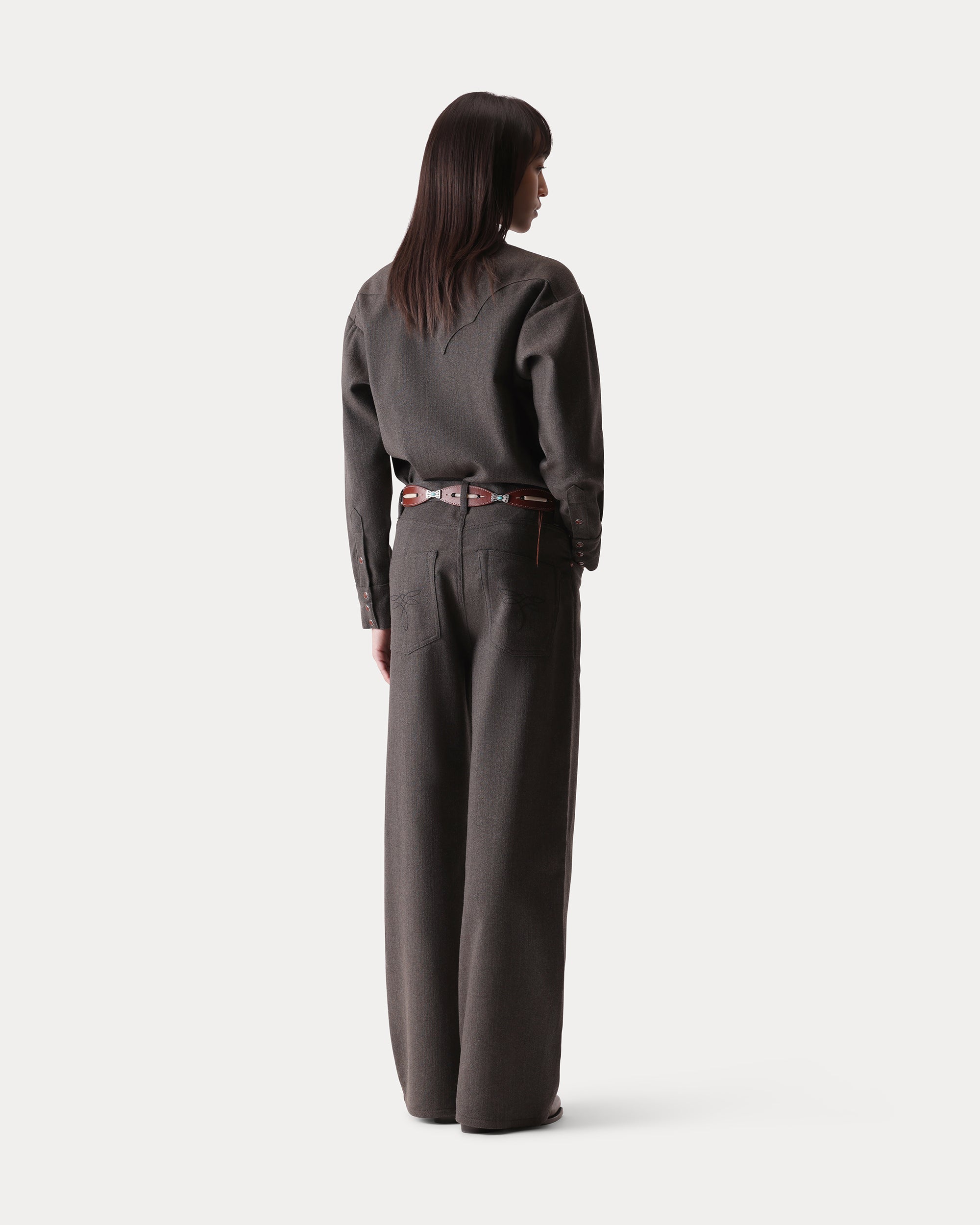 Redforf Camicia Texana in Pura Lana