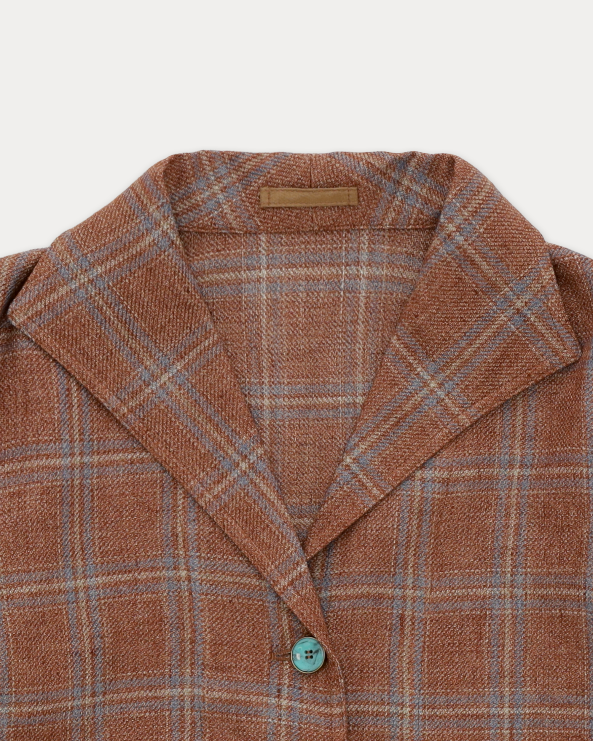 Scotland Checkered Linen and Cotton Classic Jacket