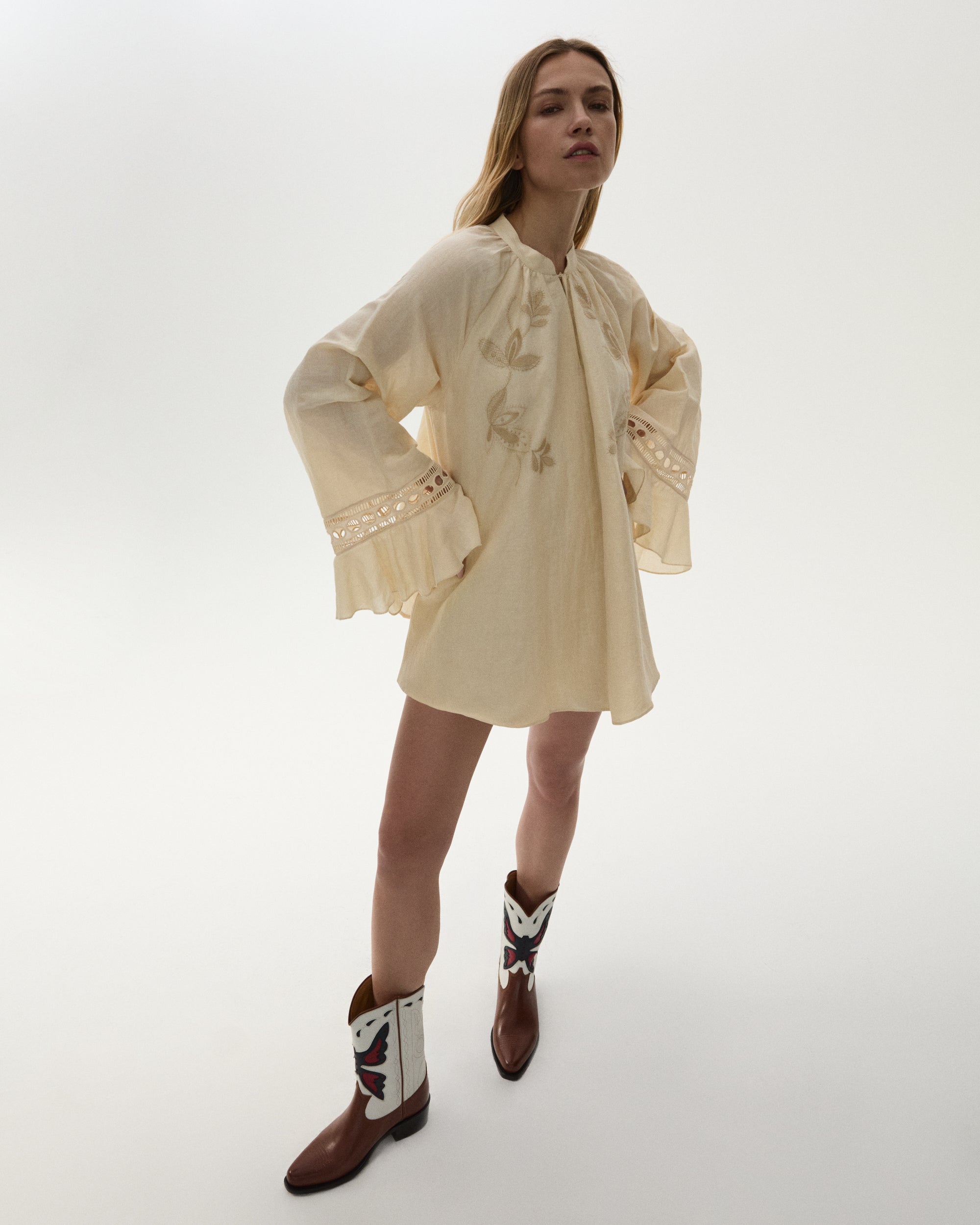 Shaila "Butterfly" Leather Camperos Boots