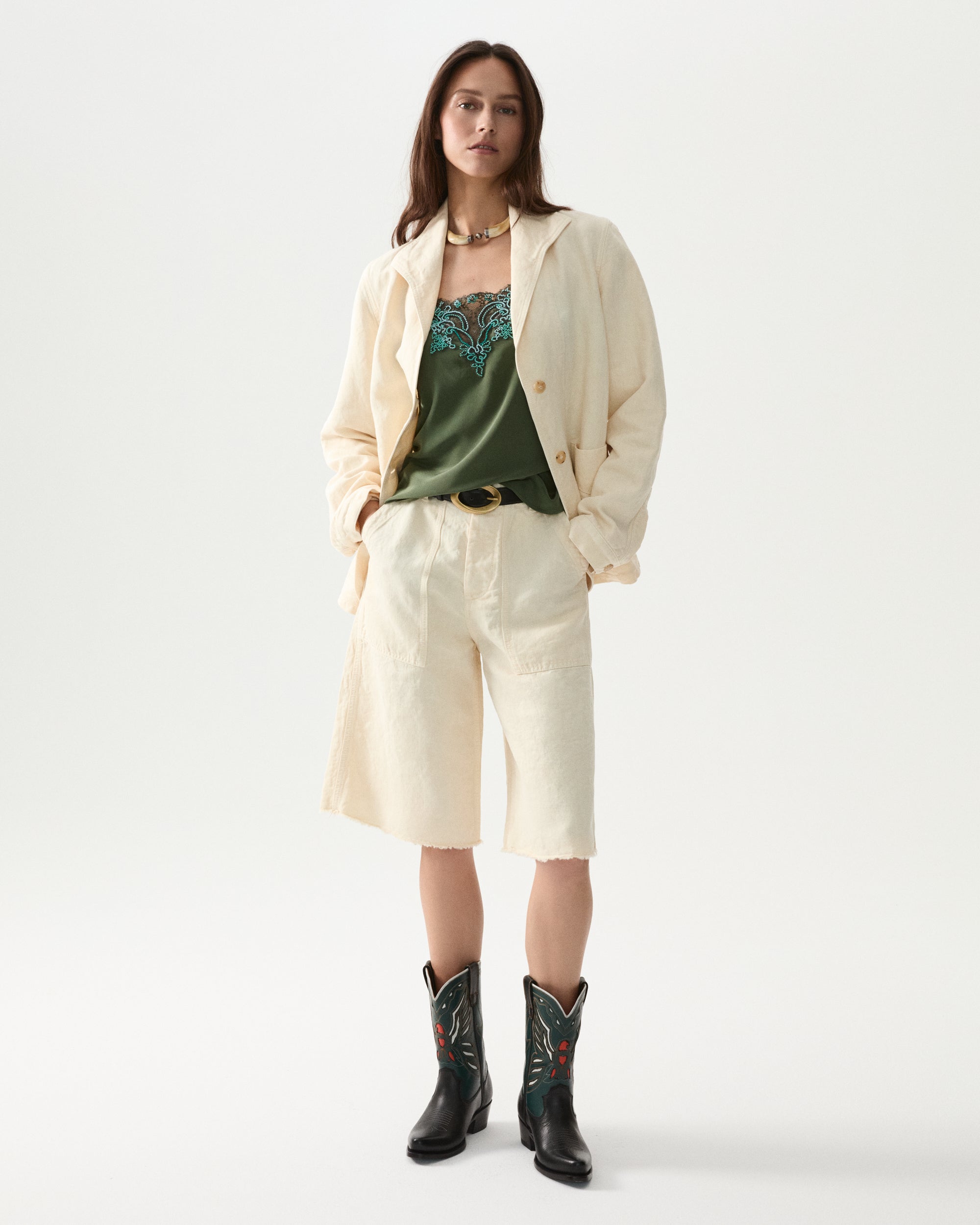 Simone Shorts Fatigue In Lino