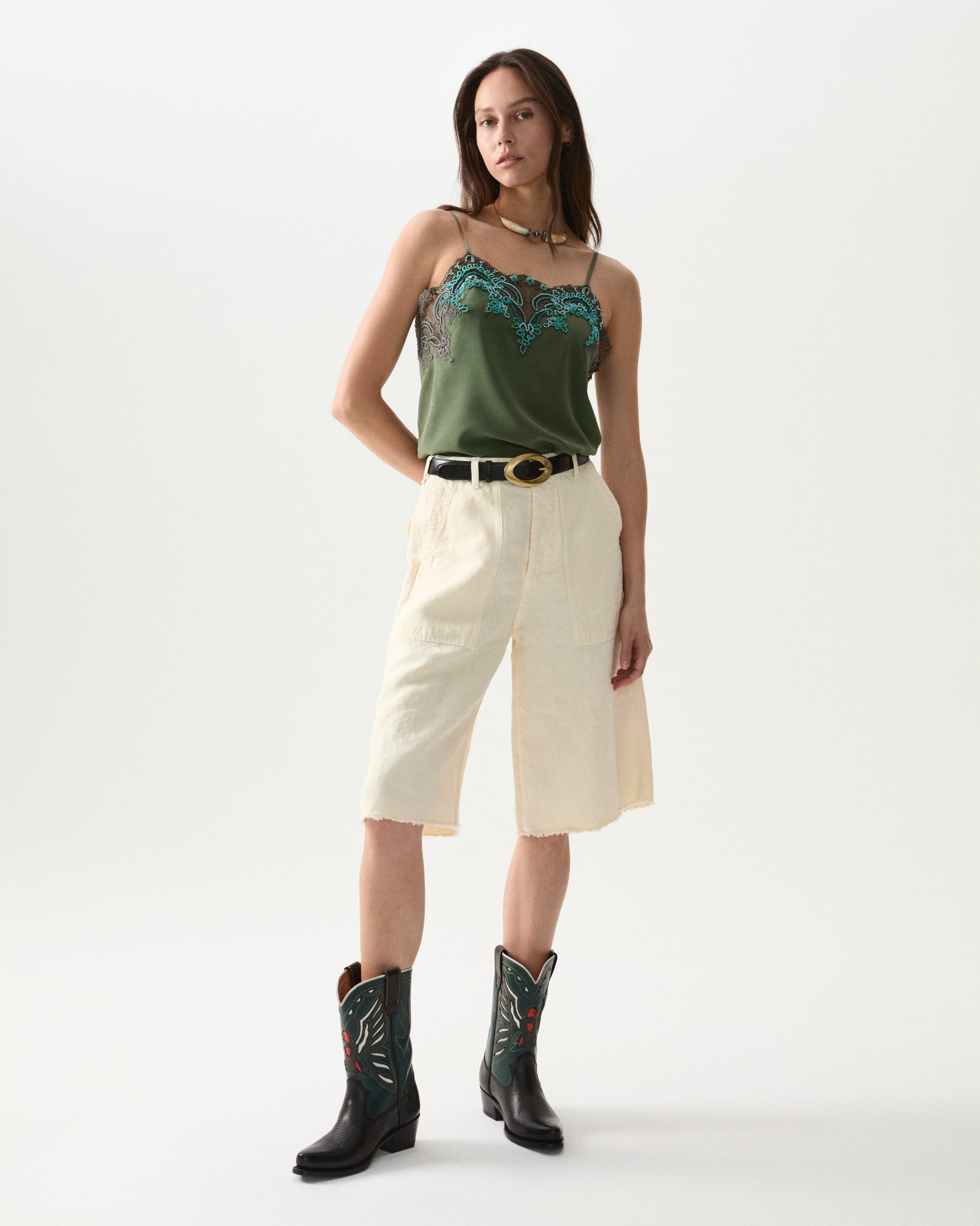 Simone Shorts Fatigue In Lino