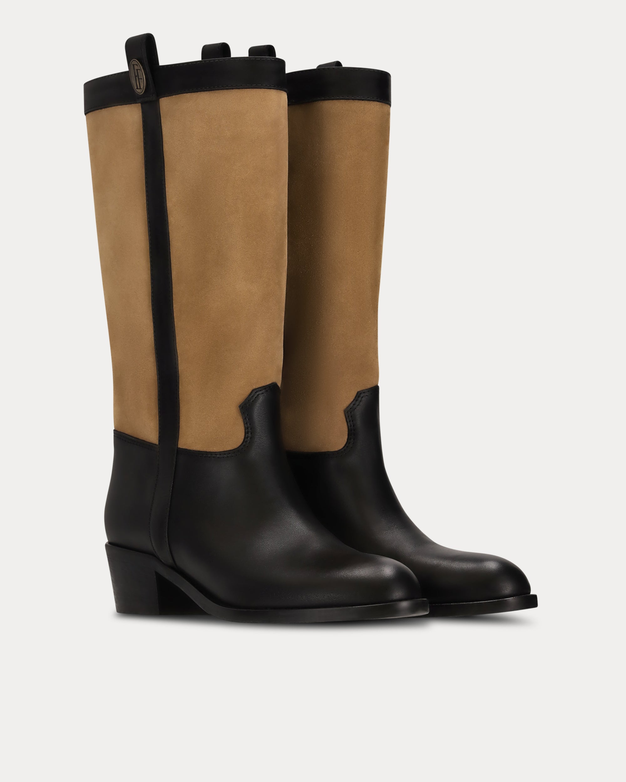 Solea Bi-Colour Calf Leather Boots