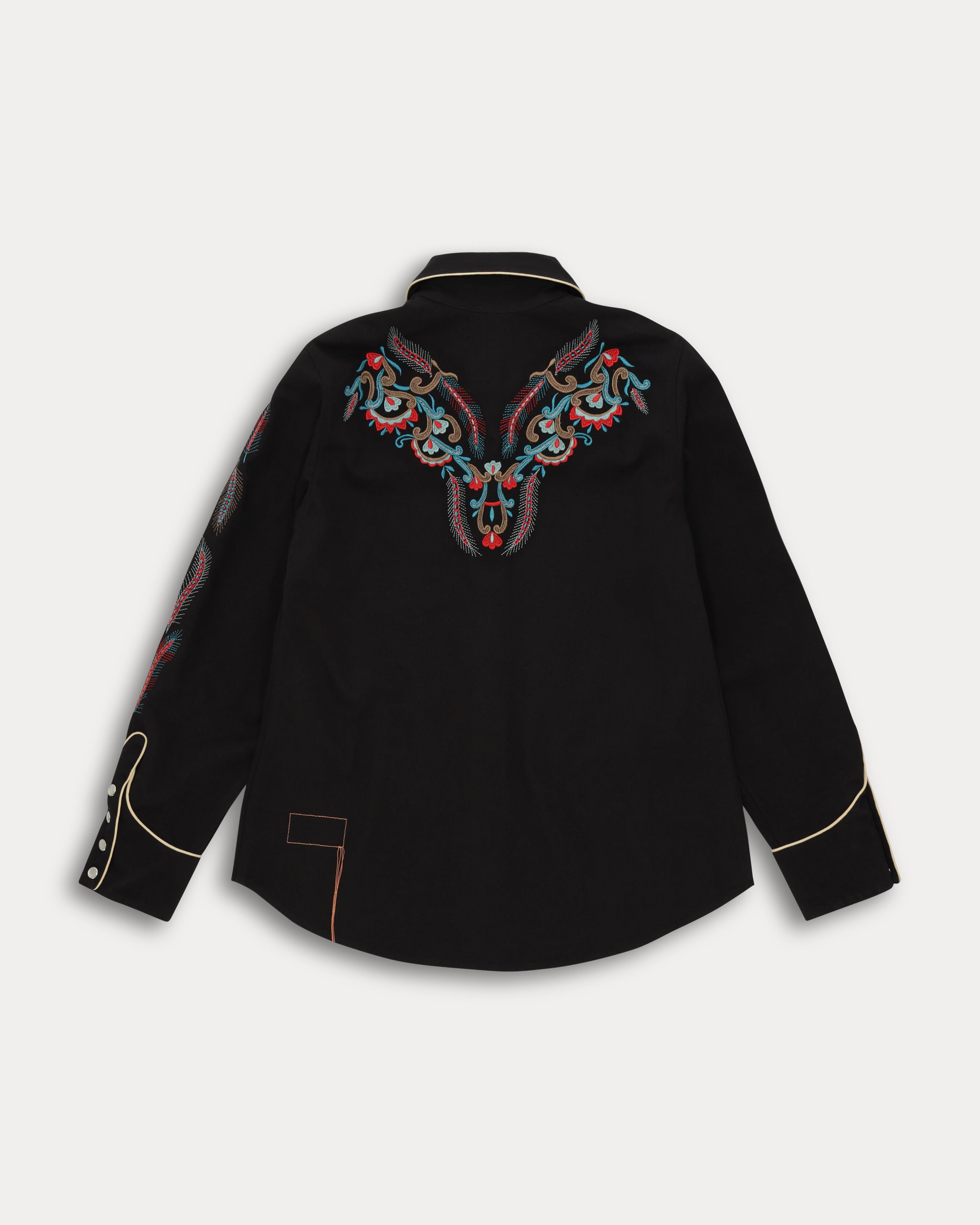 Taissa Camicia Ricamata in Twill di Cotone