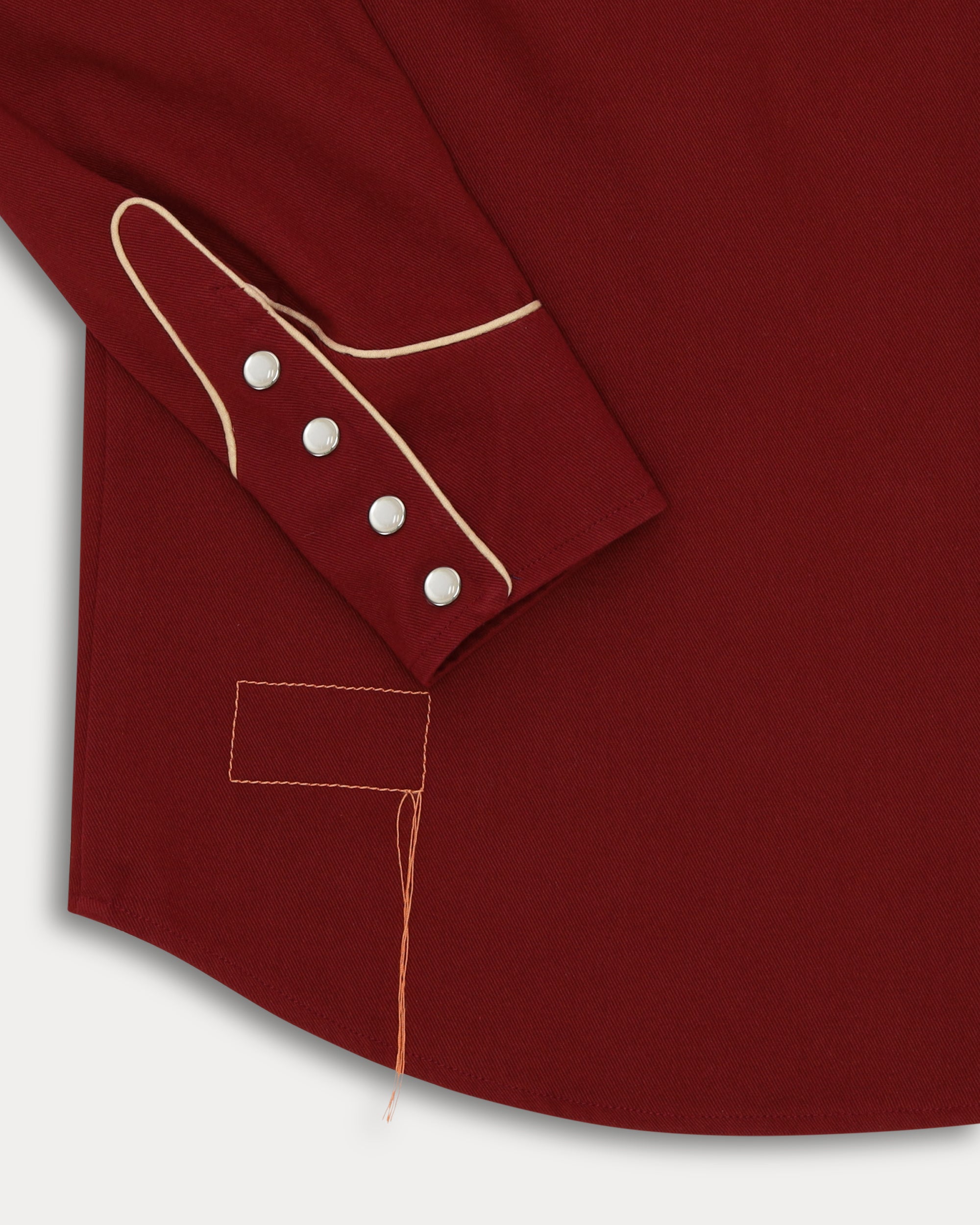 Taissa Camicia Ricamata in Twill di Cotone