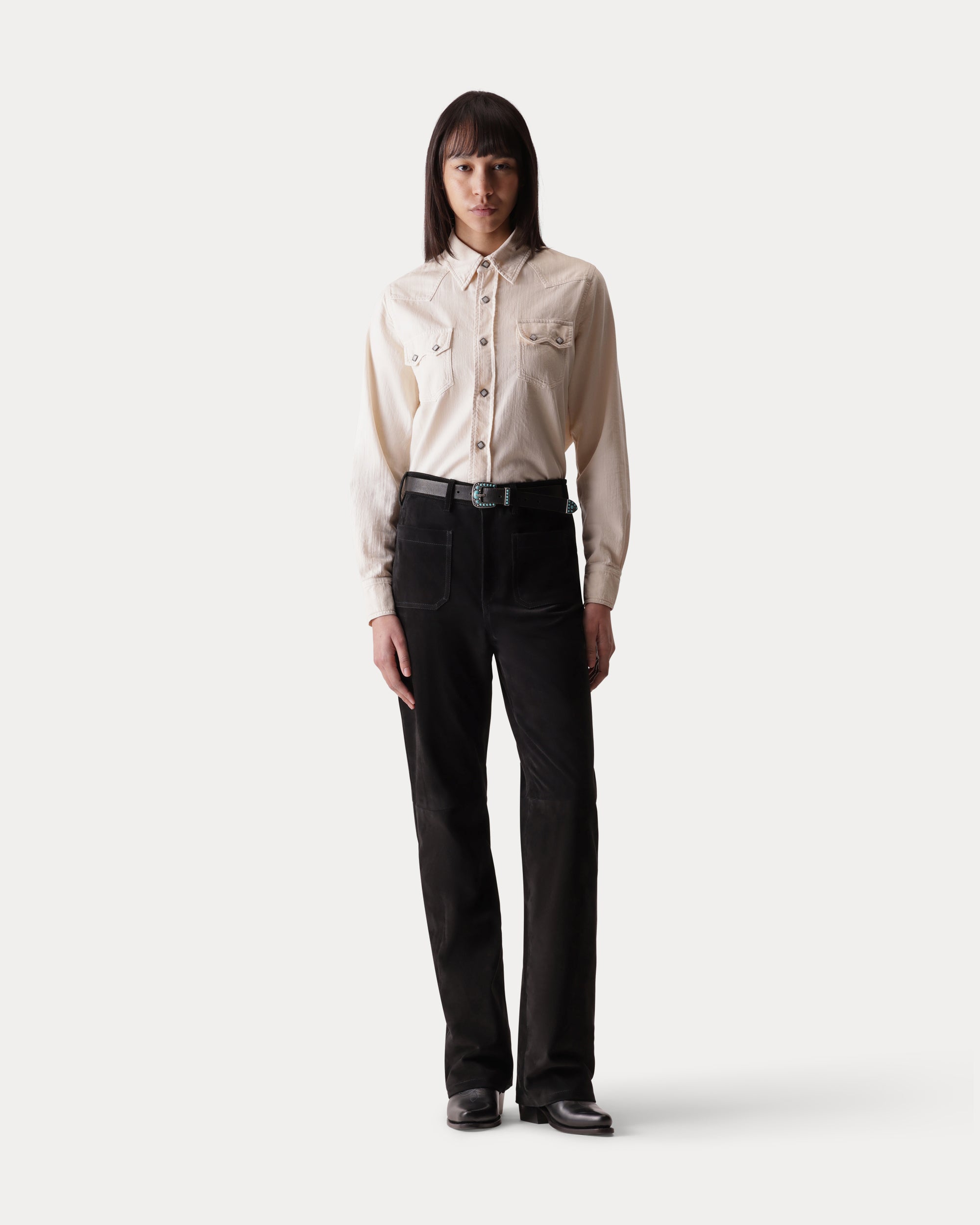 Toledo Camicia Texana In Cotone