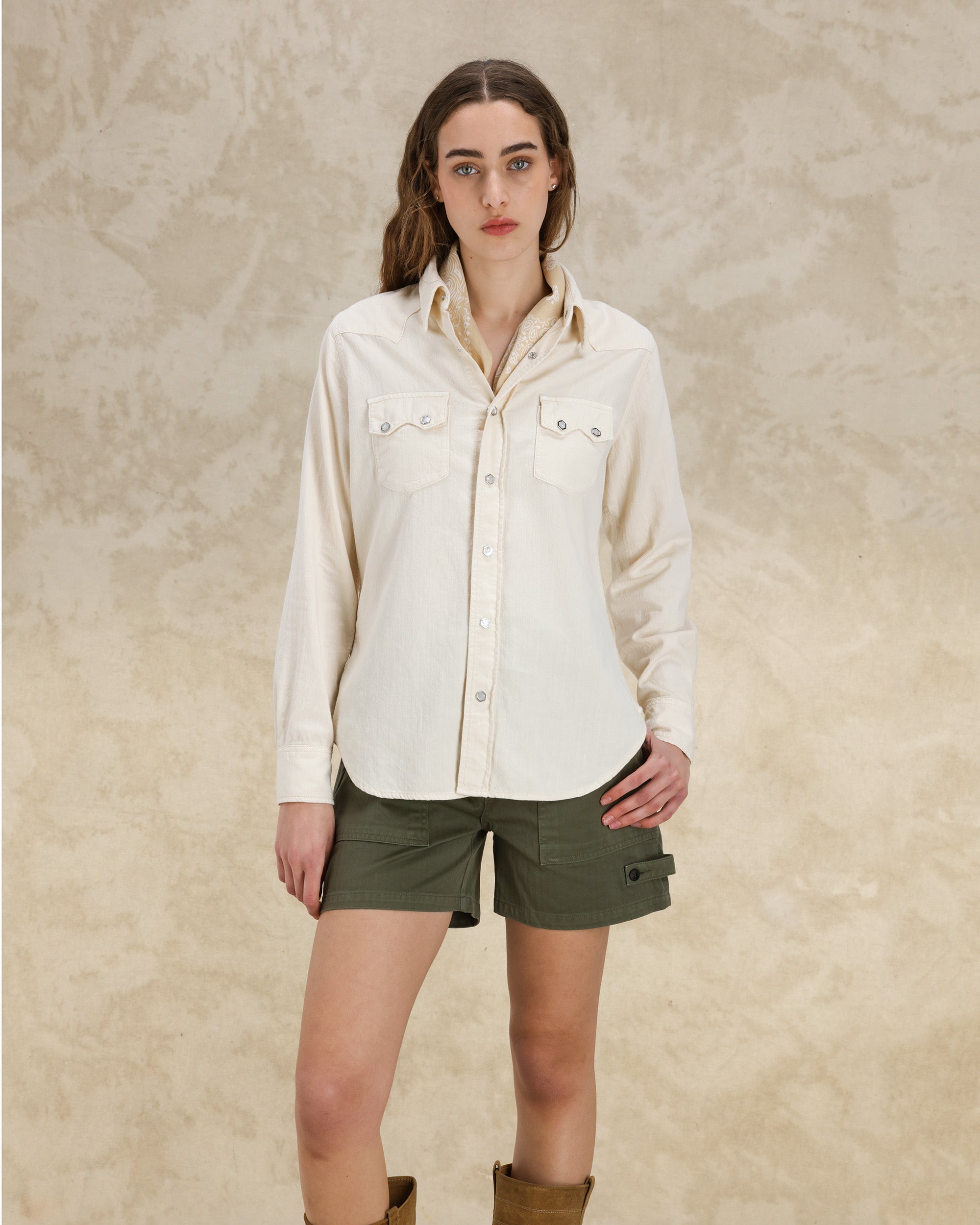 Toledo Camicia Texana In Cotone