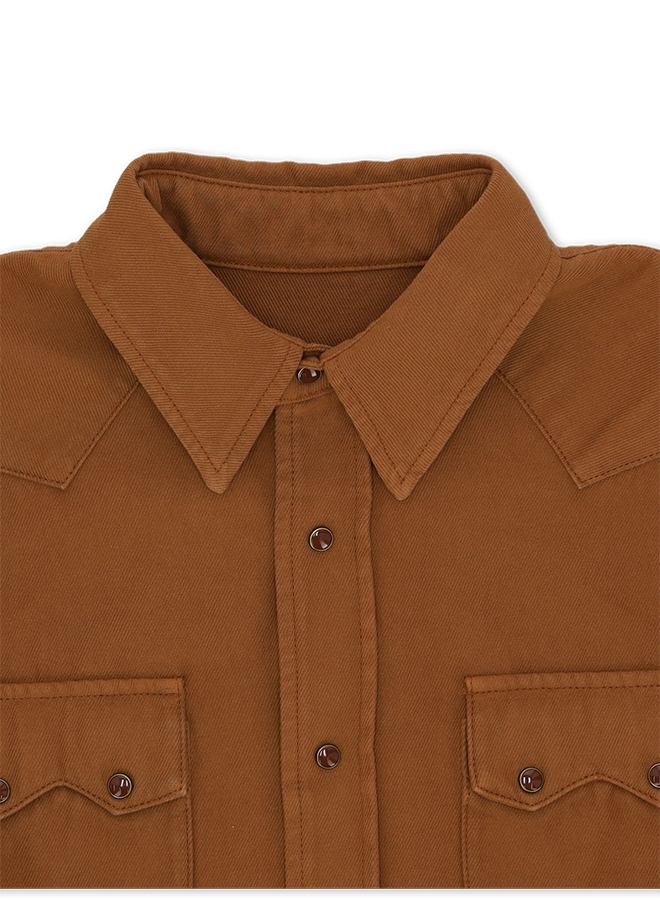 Toledo Camicia Texana In Cotone e Lana