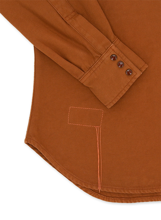 Toledo Camicia Texana In Cotone e Lana