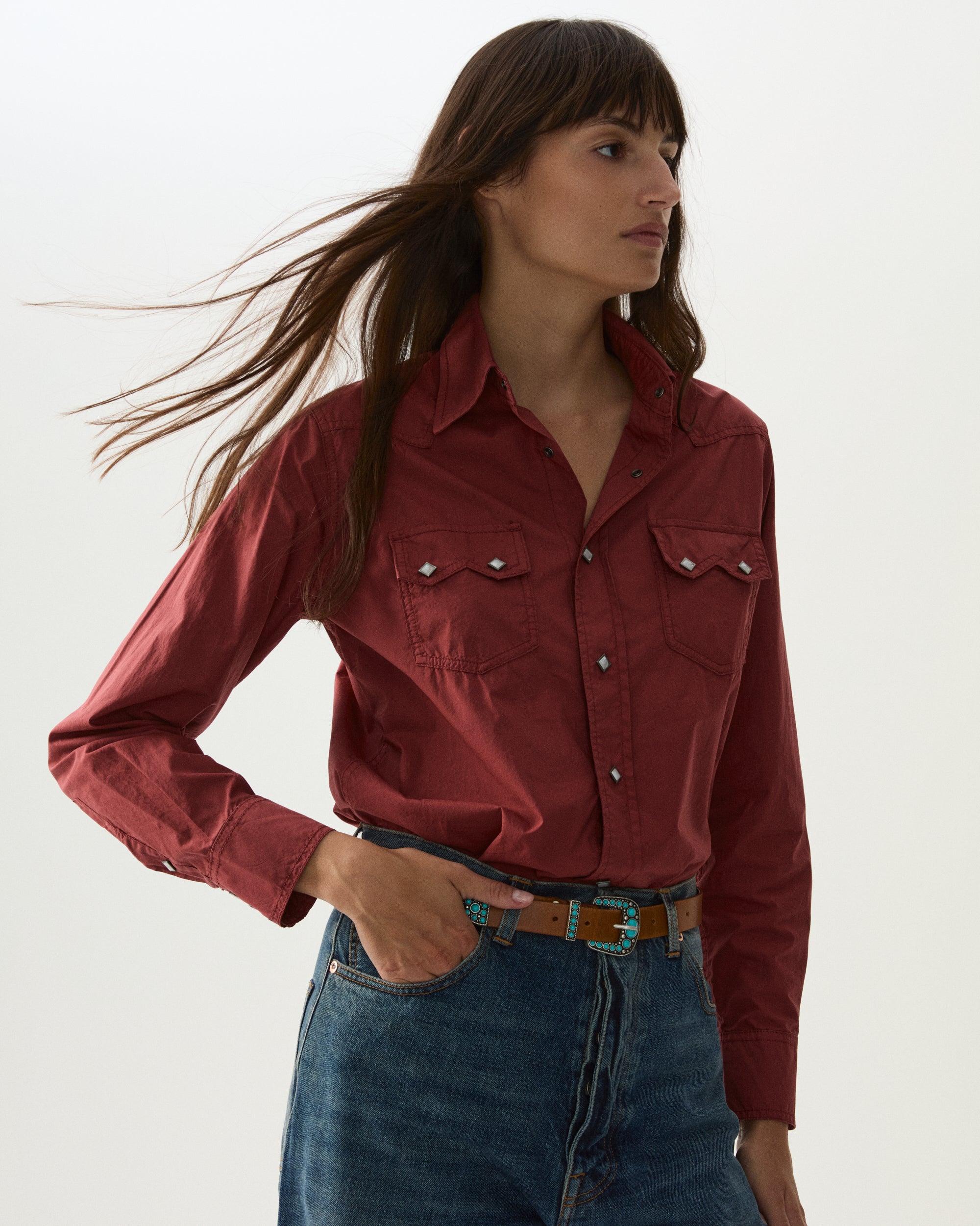 Toledo Cotton Poplin Western Shirt