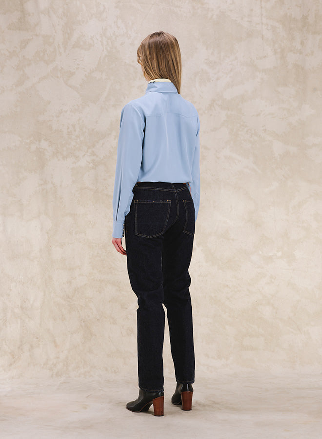 Toledo Camicia Texana In Seta