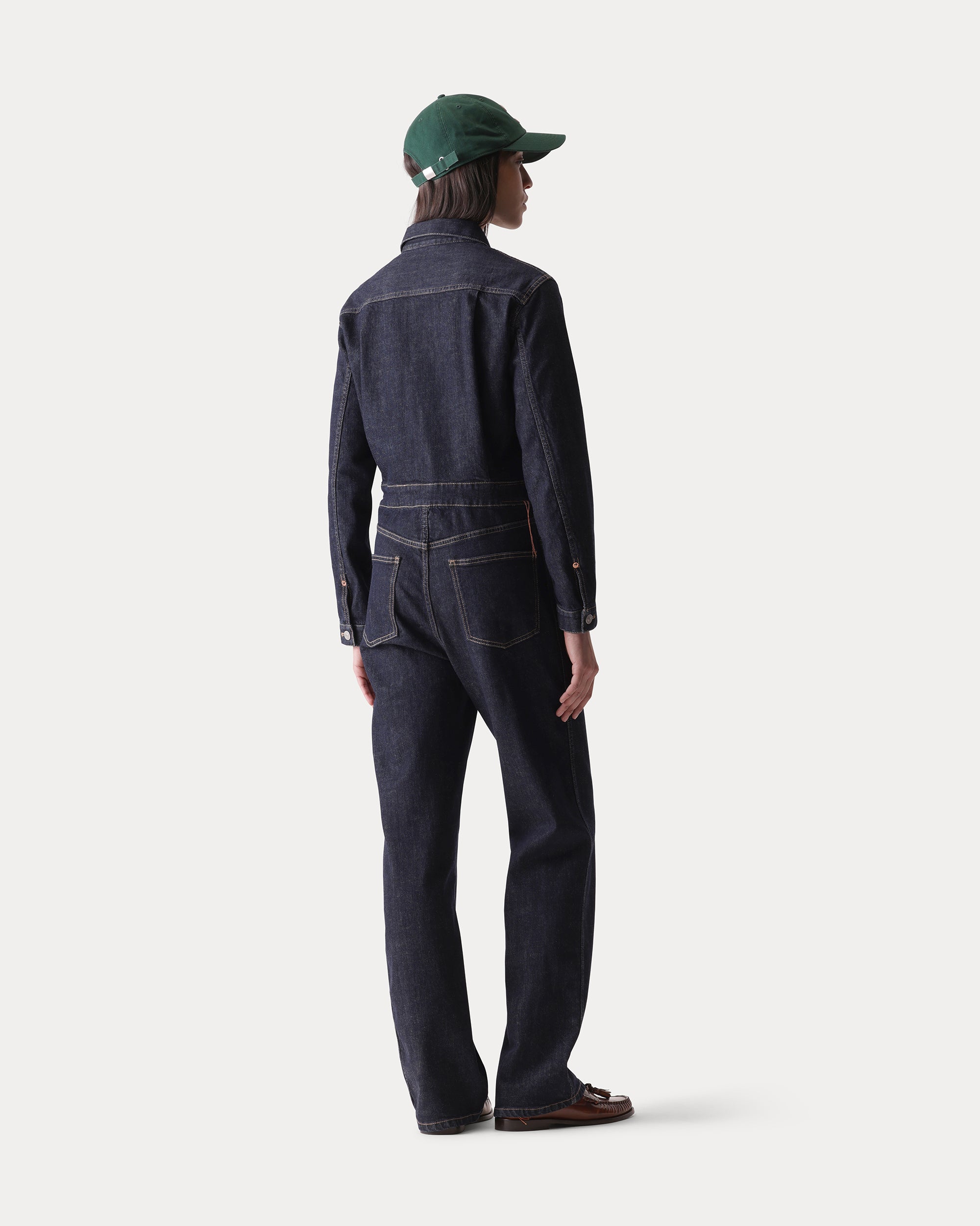 Vendela Jumpsuit in Denim Indigo Rinse