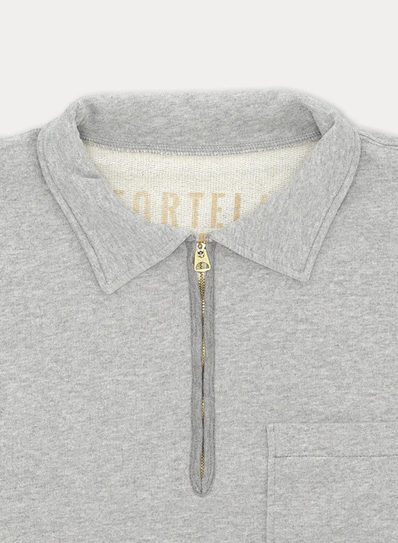 Yale Felpa In Jersey Garzato Con Colletto E Zip