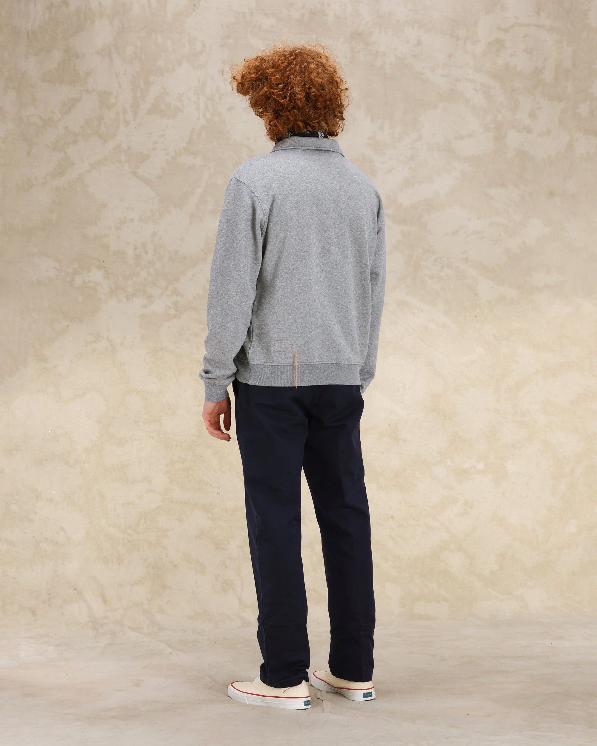 Yale Felpa In Jersey Garzato Con Colletto E Zip