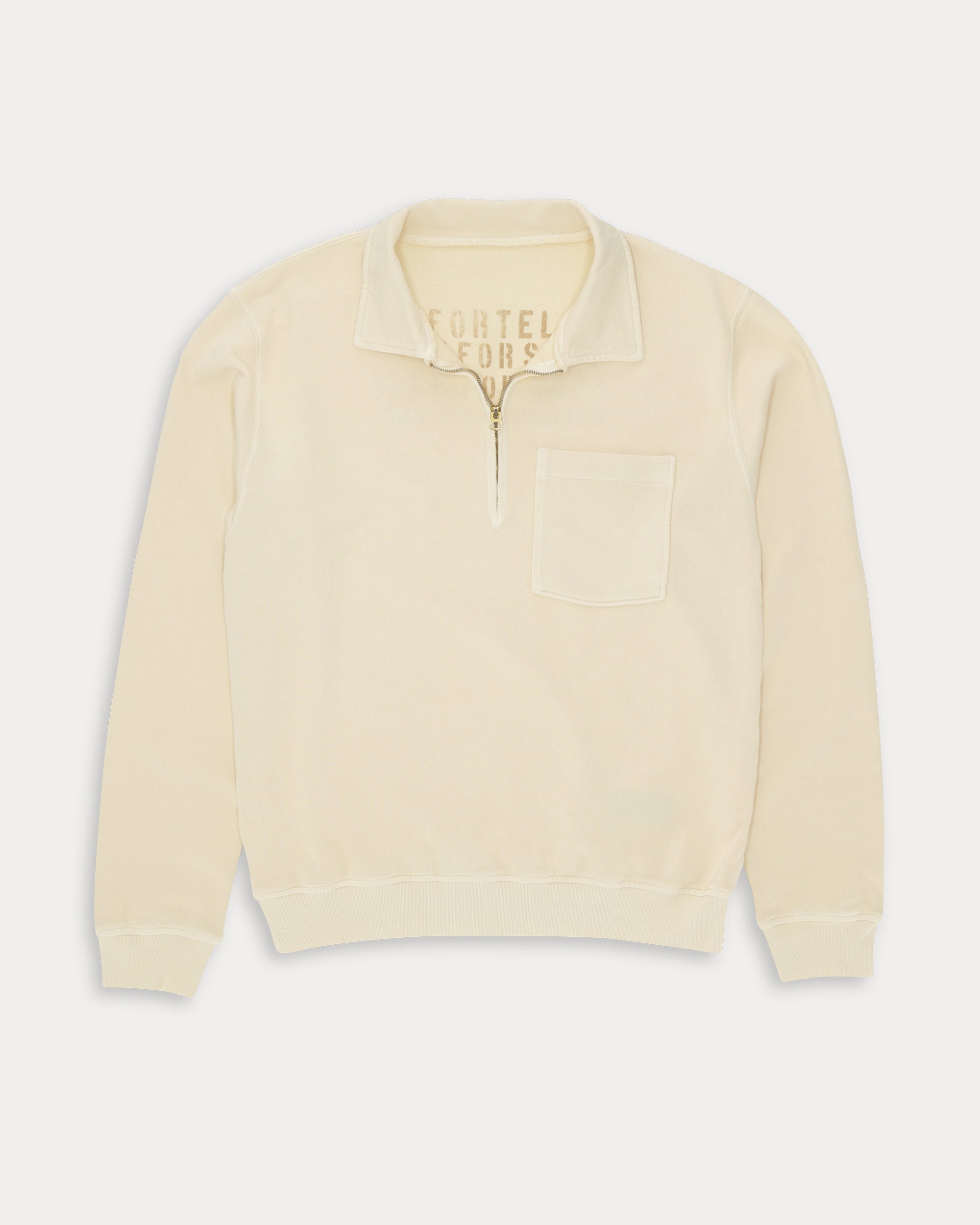 Yale Felpa In Jersey Garzato Con Colletto E Zip
