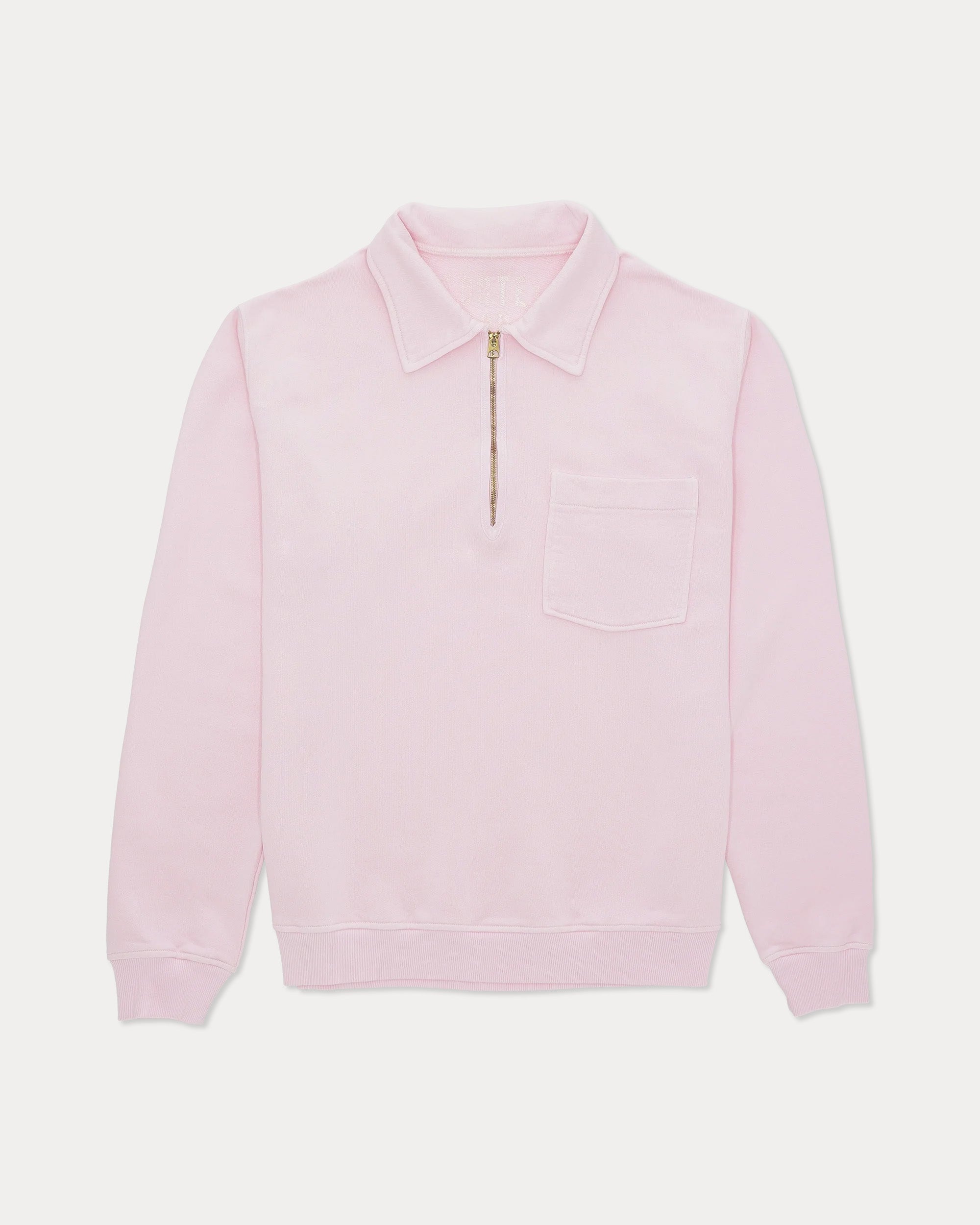 Yale Brushed Jersey Sweatshirt With Collar and Zipper