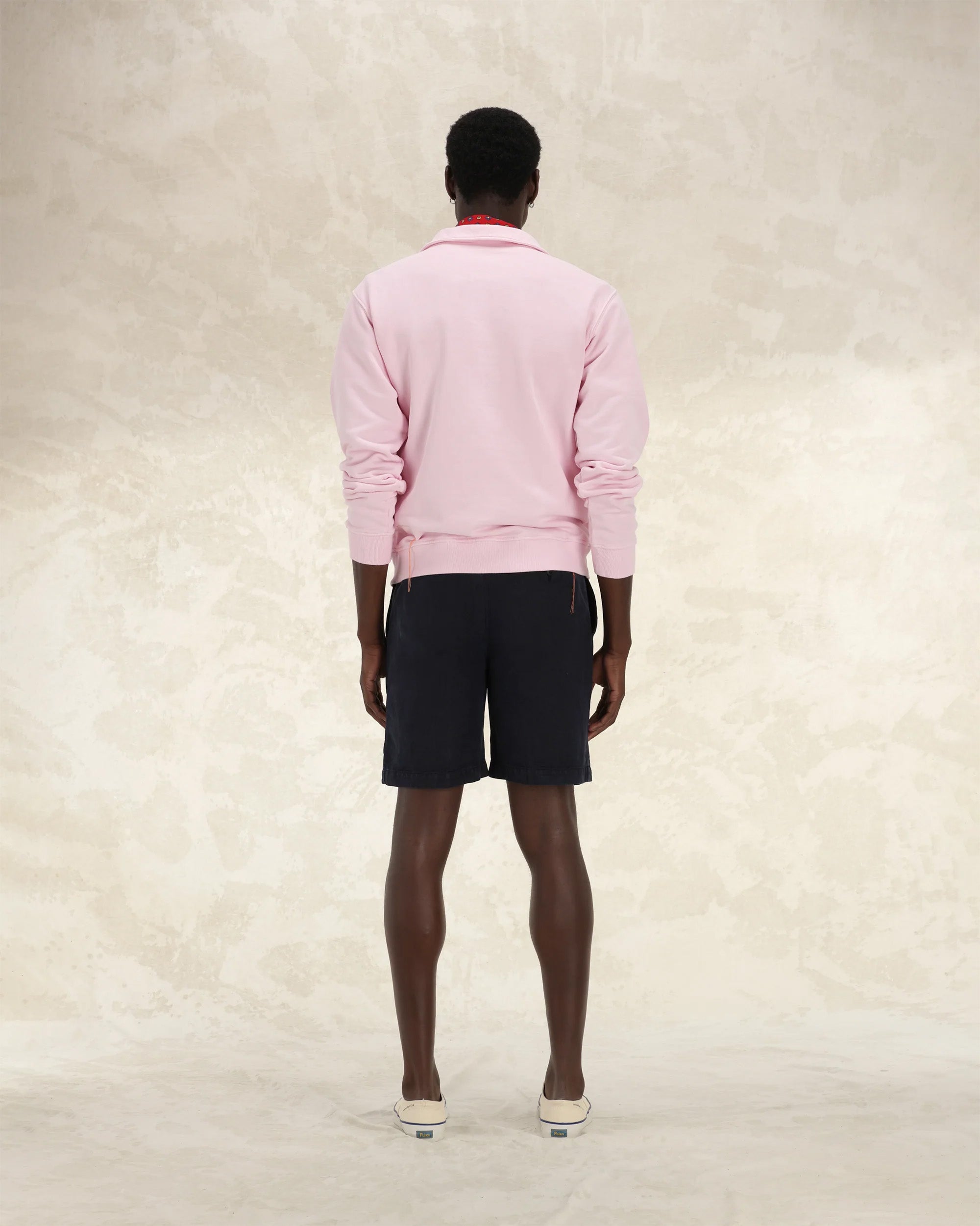 Yale Brushed Jersey Sweatshirt With Collar and Zipper