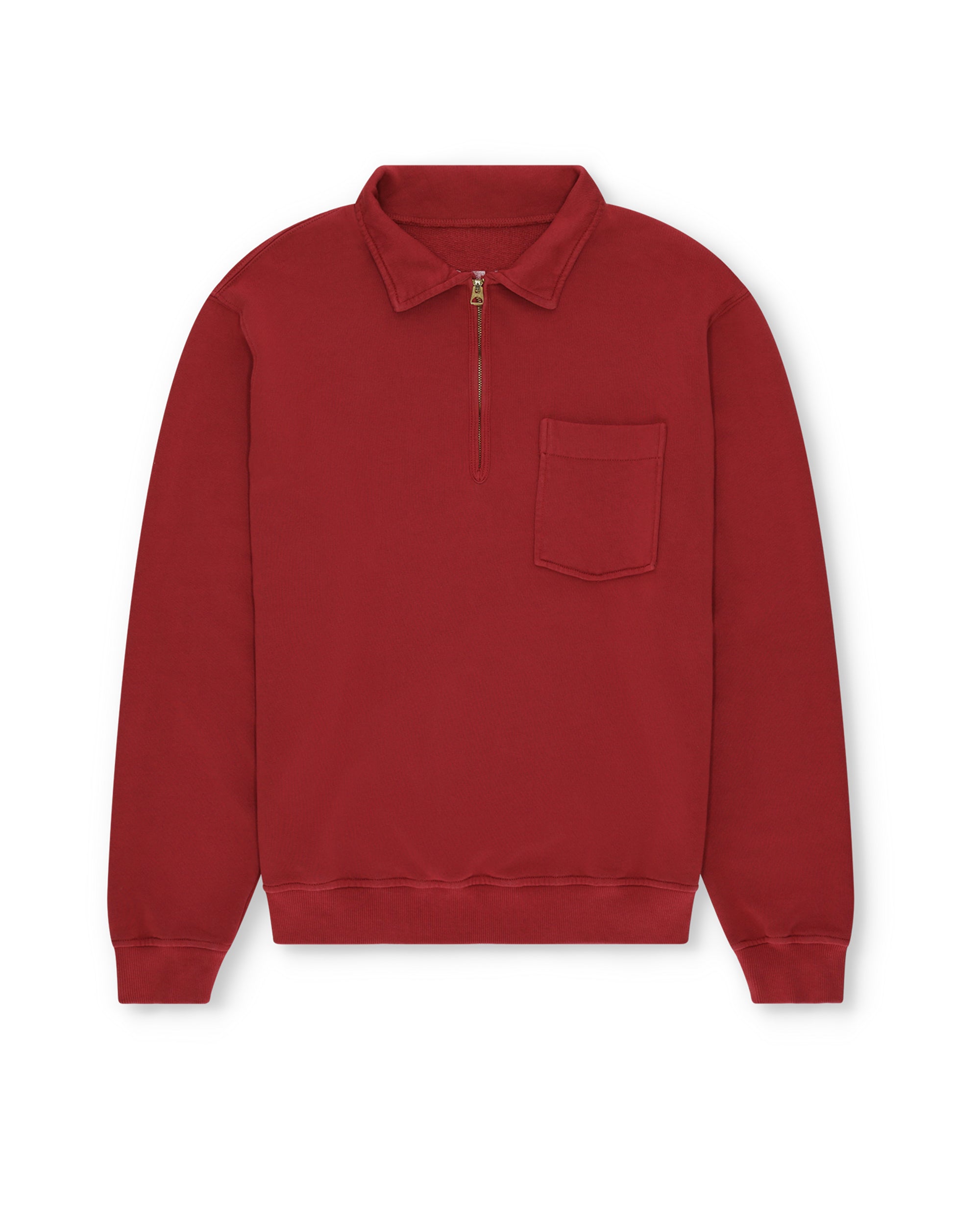 Yale Felpa In Jersey Garzato Con Colletto E Zip