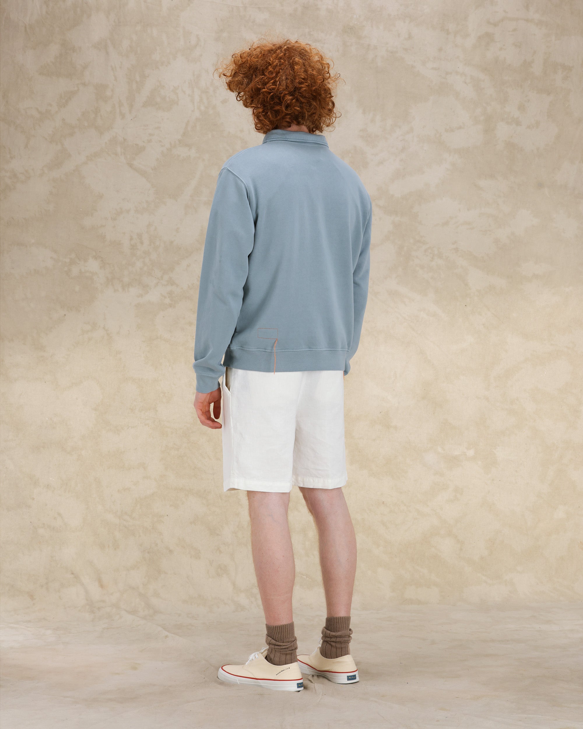 Yale Felpa In Jersey Garzato Con Colletto E Zip