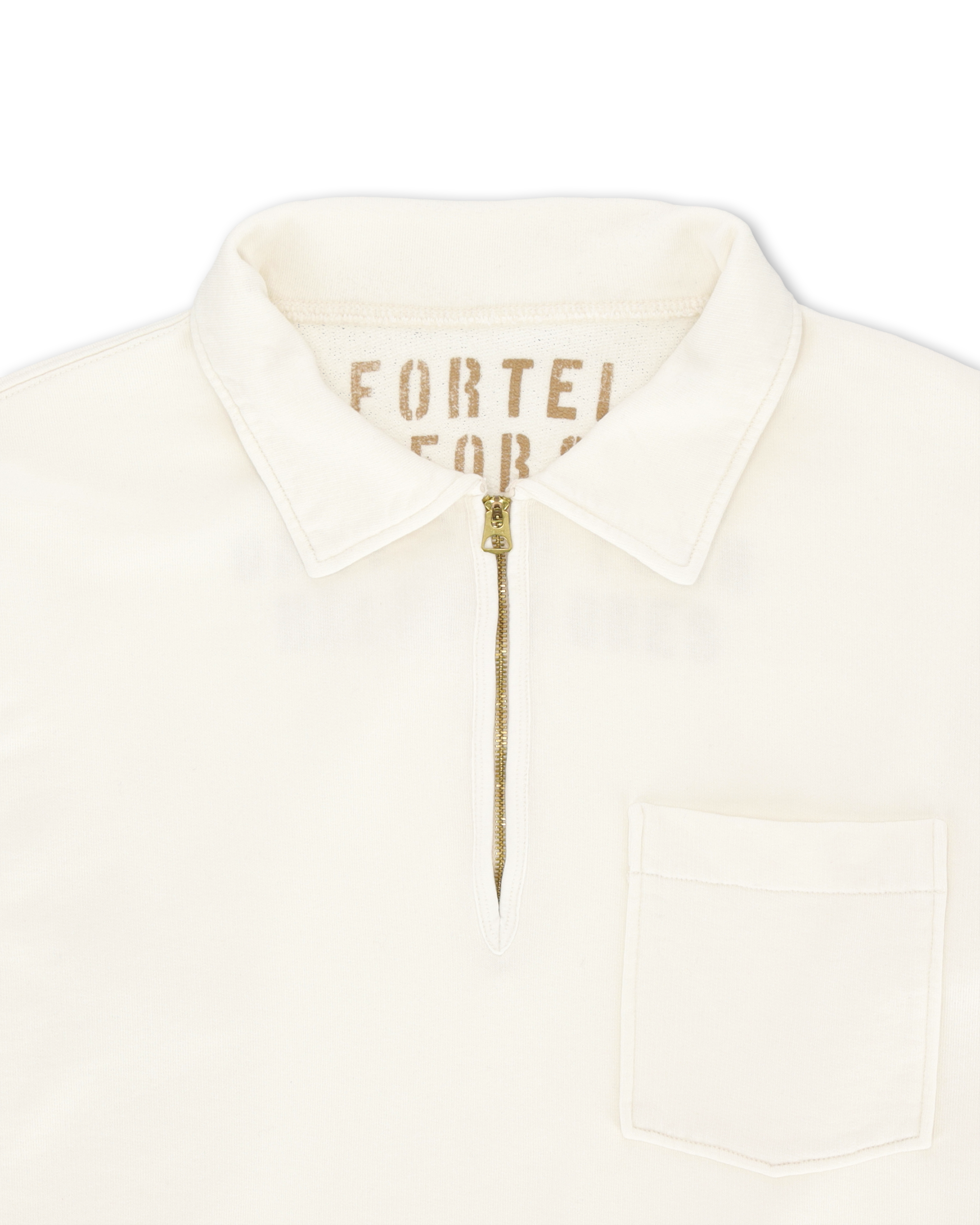 Yale Felpa In Jersey Garzato Con Colletto E Zip