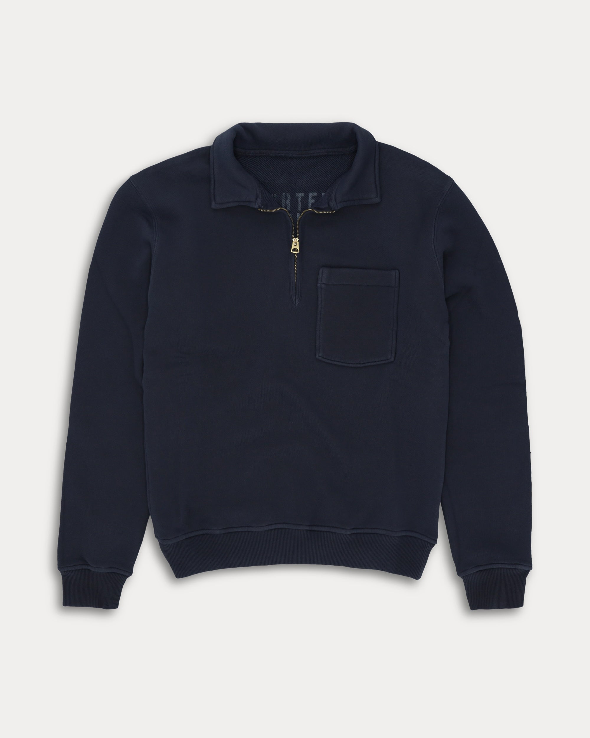 Yale Fleece Cotton Sweatshirt With Collar and Zipper