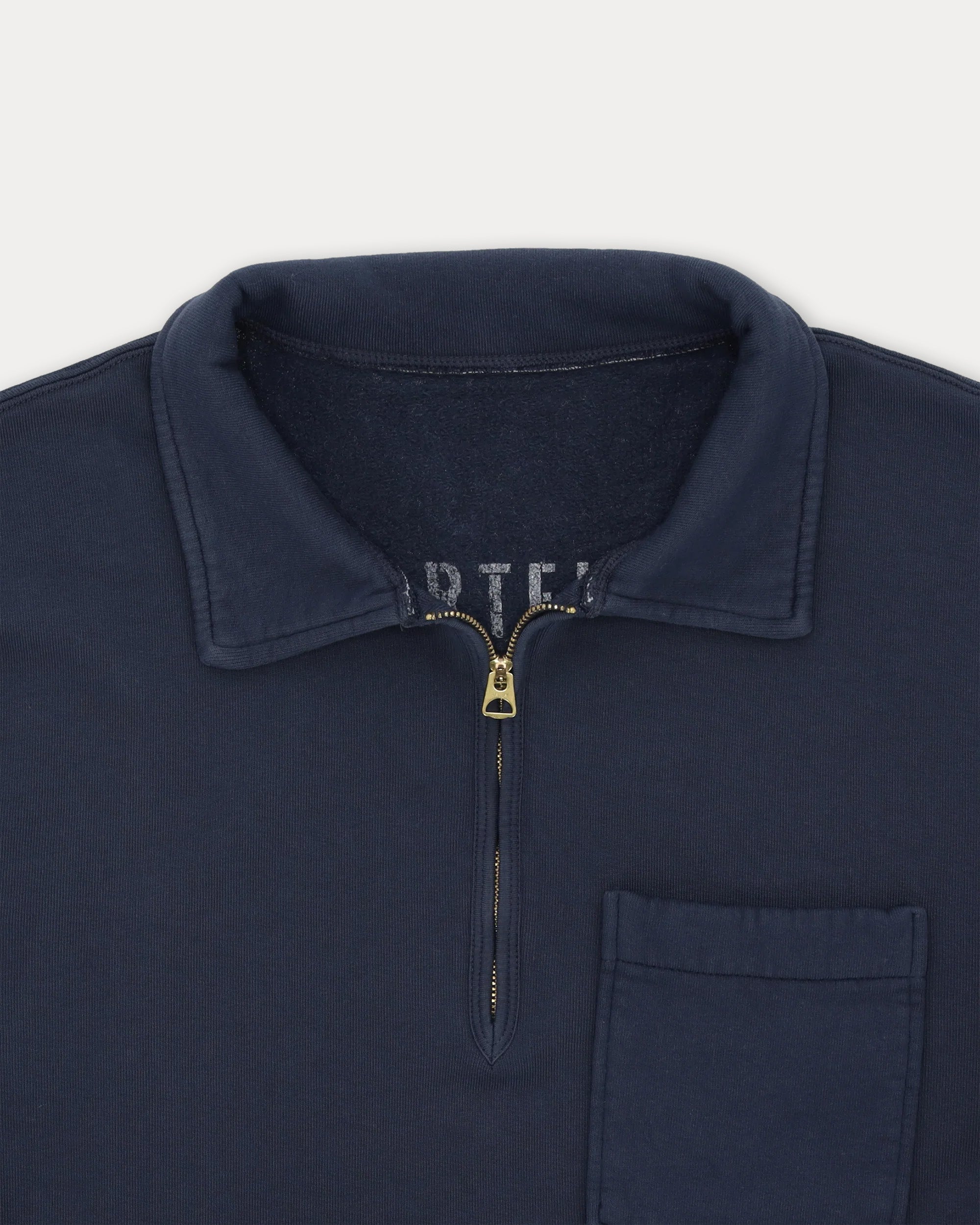 Yale Felpa In Jersey Felpato Con Colletto E Zip
