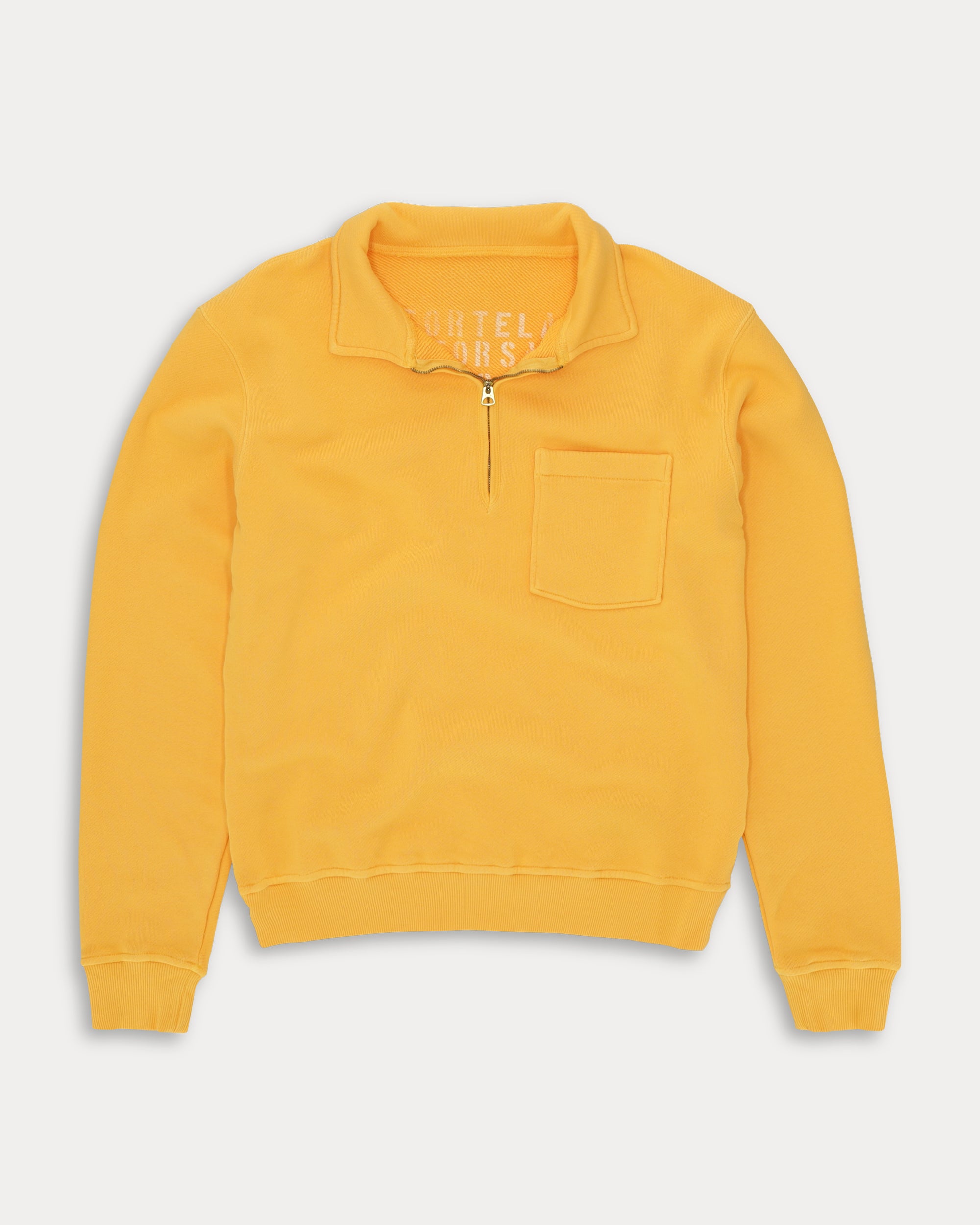 Yale Fleece Cotton Sweatshirt With Collar and Zipper