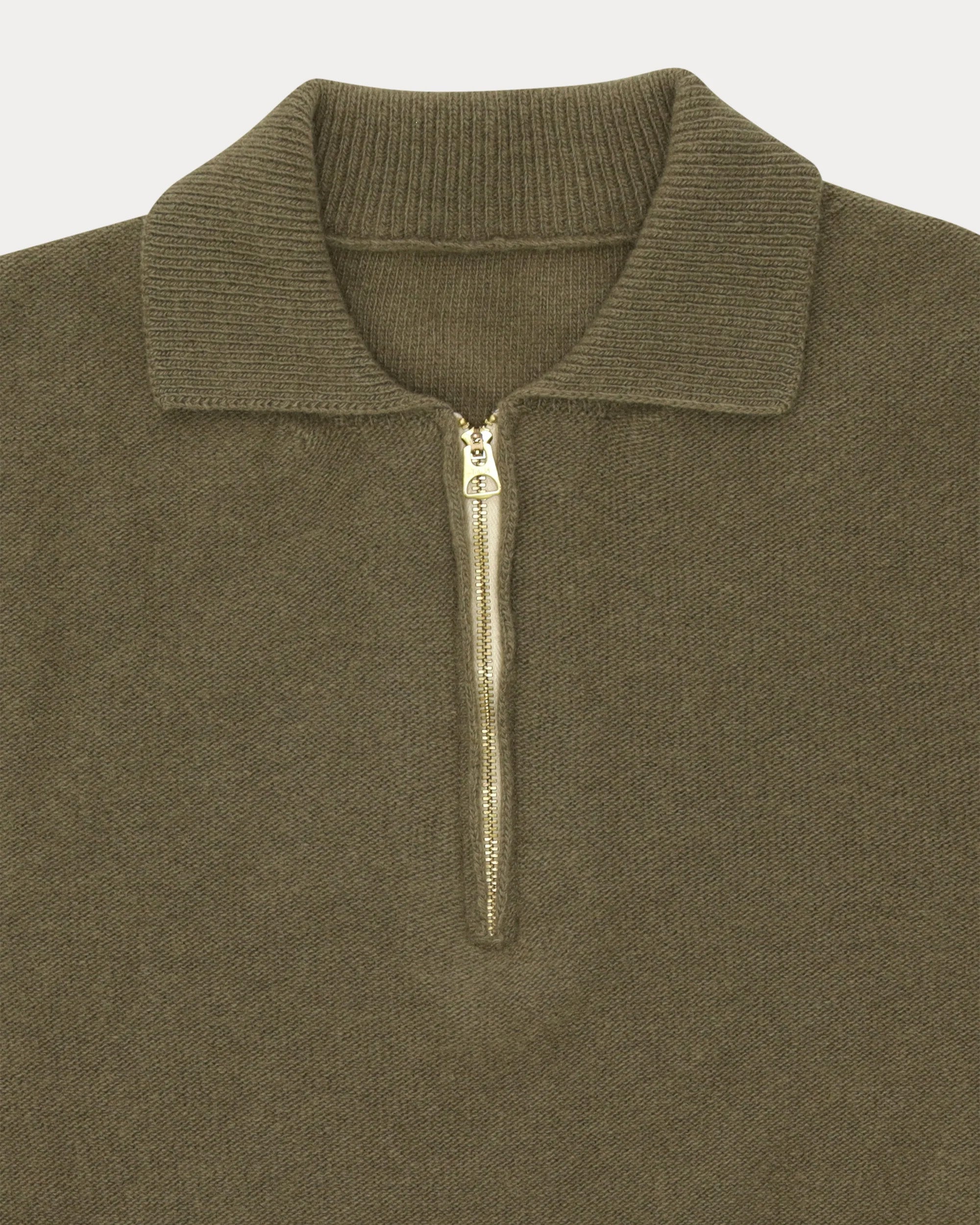 Yale Maglia In Lana Con Colletto E Zip