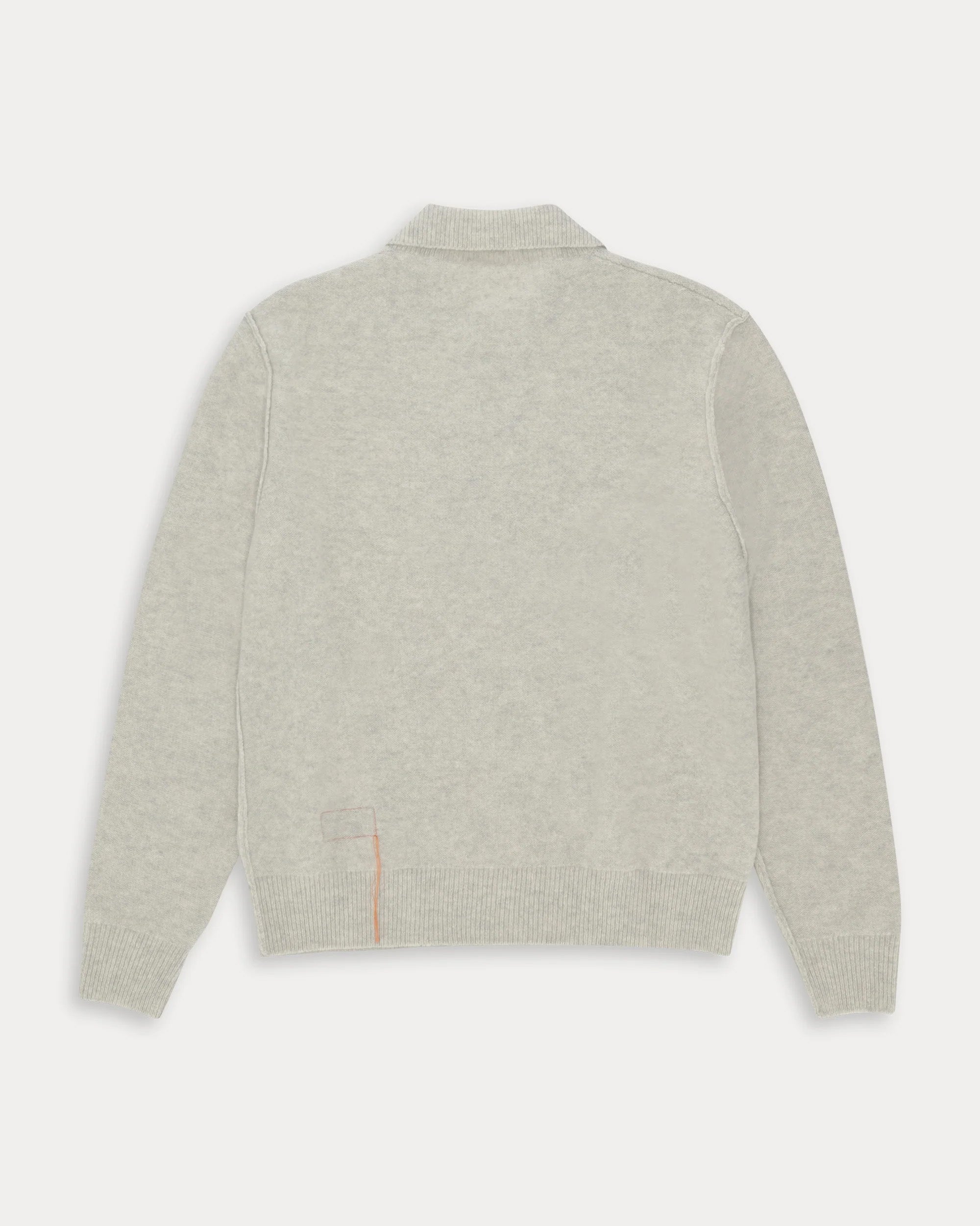 Yale Wool Sweater With Collar and Zipper