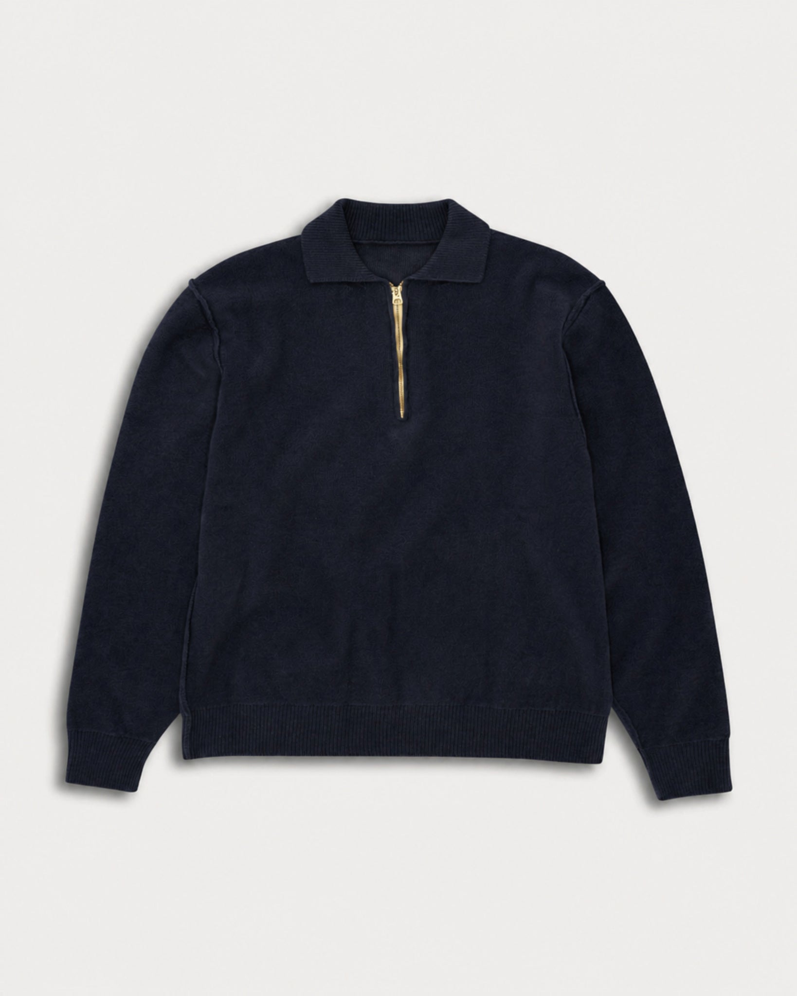 Yale Wool Sweater With Collar and Zipper