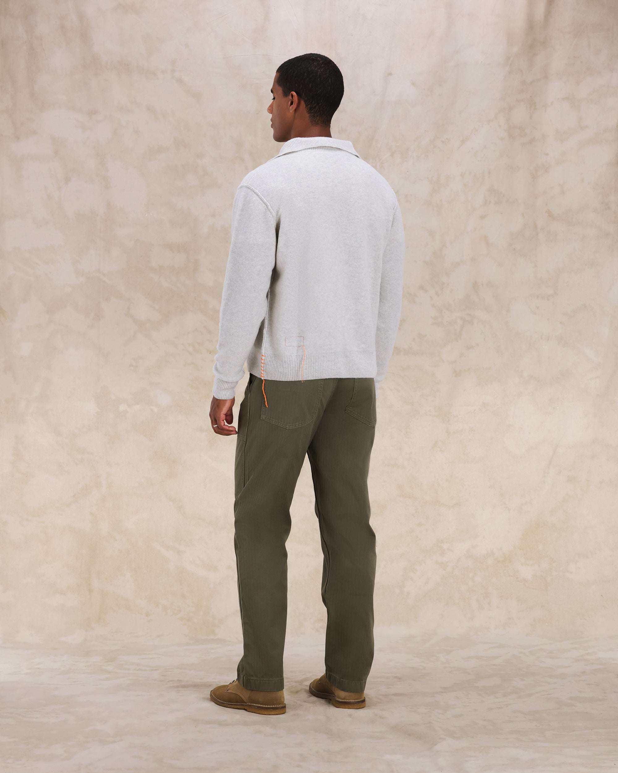 Yale Knit Wool Colletto E Zip