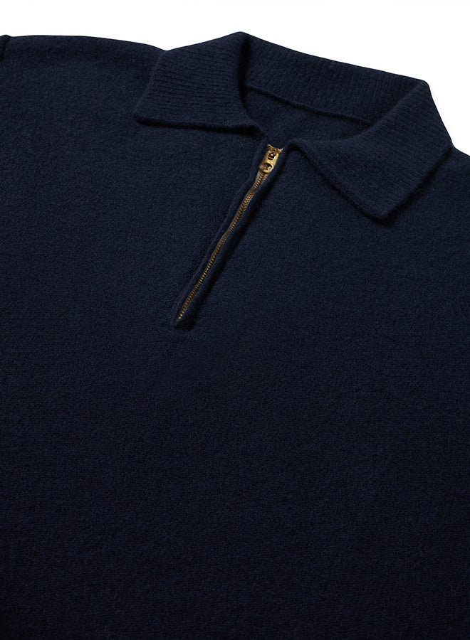 Yale Maglia In Lana Con Colletto E Zip