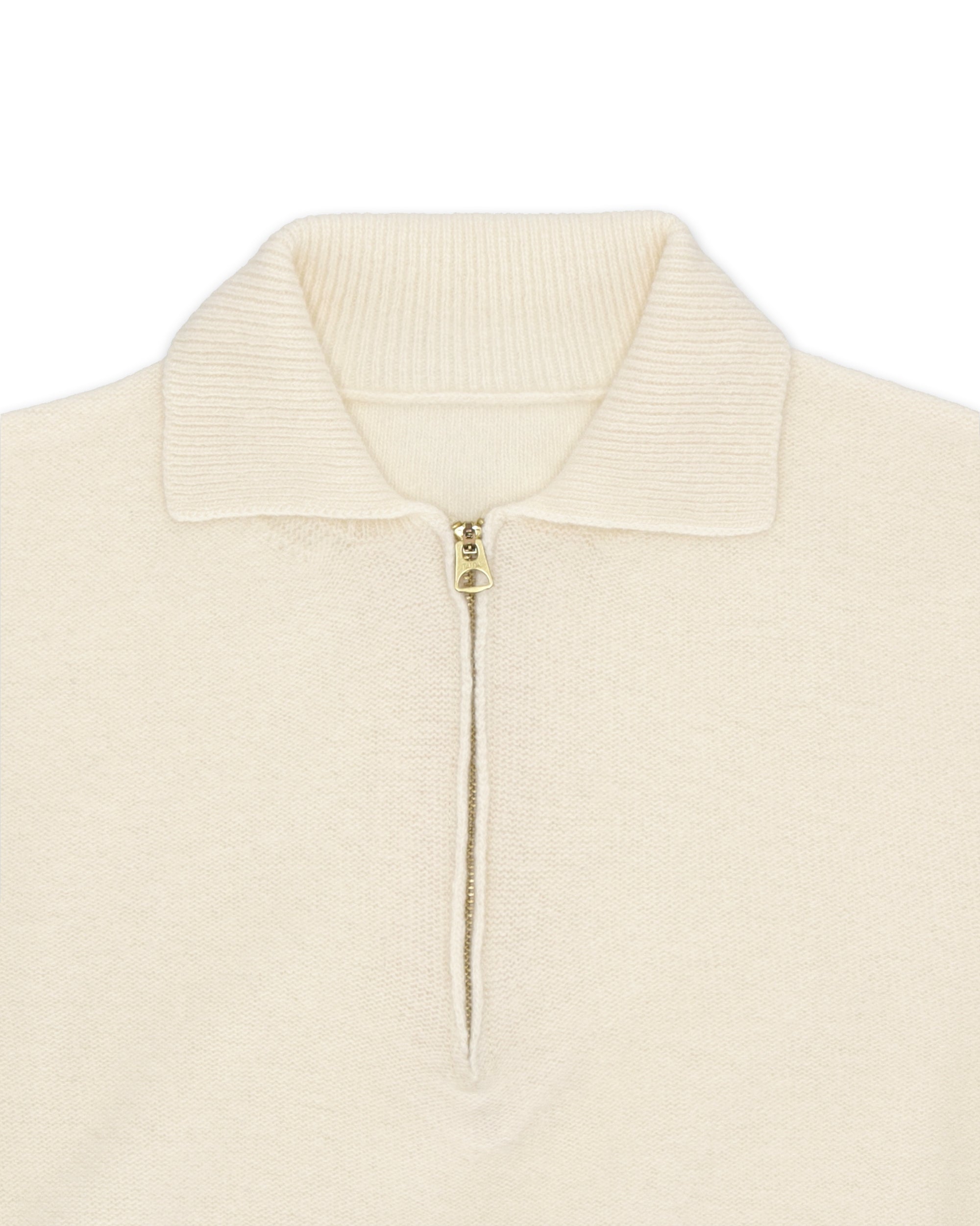 Yale Knit Wool Colletto E Zip