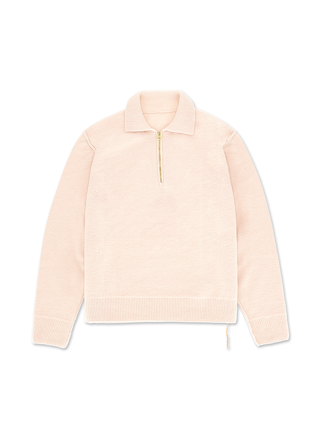 Yale Maglia In Lana Con Colletto E Zip