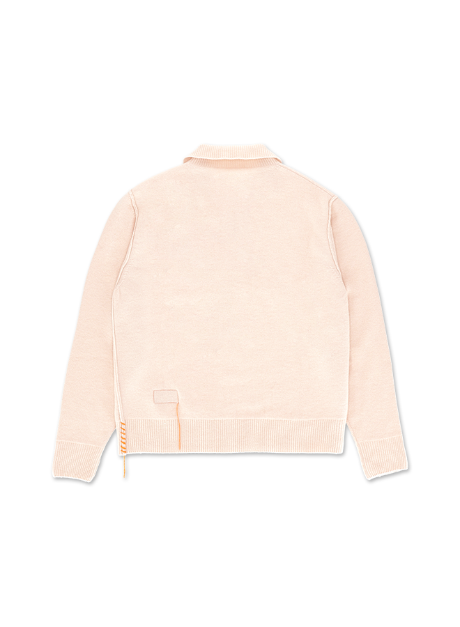 Yale Maglia In Lana Con Colletto E Zip