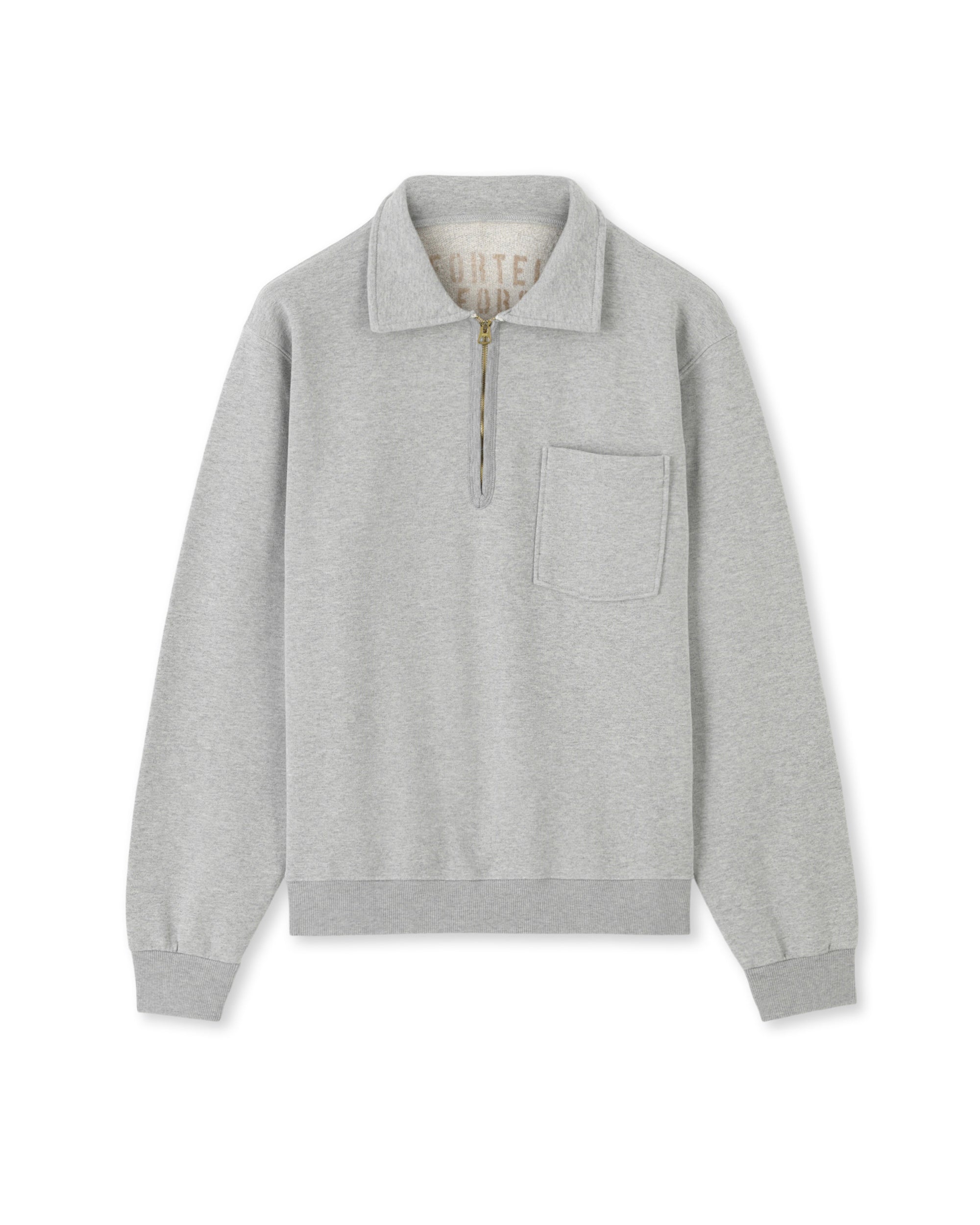 Yalep Felpa In Jersey Garzato Con Zip