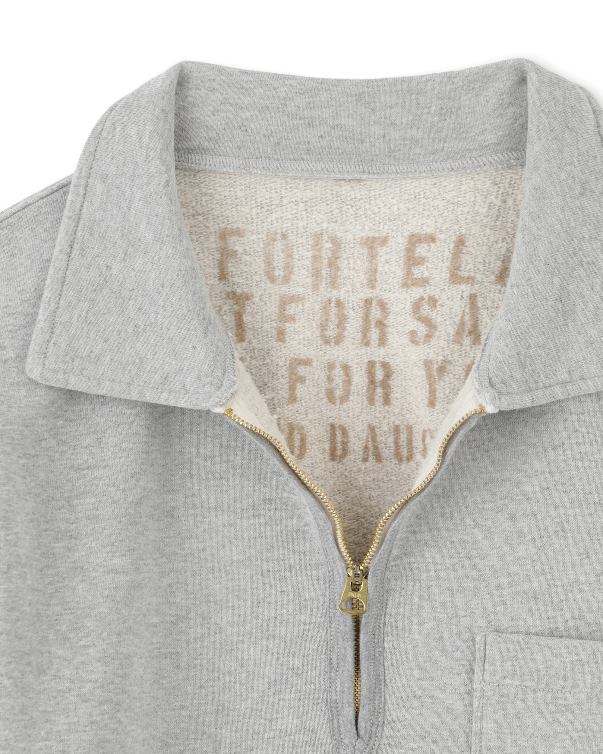 Yalep Felpa In Jersey Garzato Con Zip