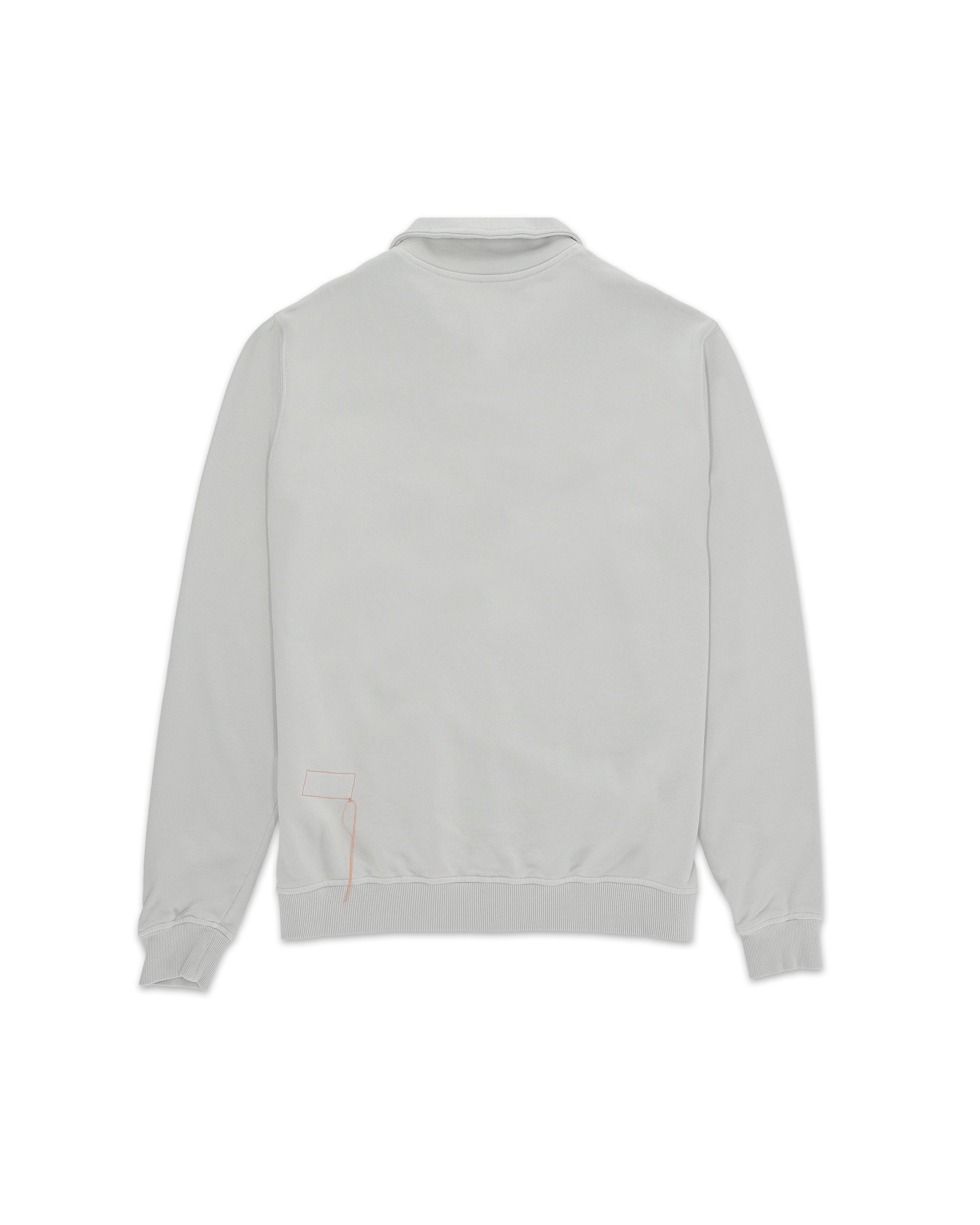 Yalep Brushed Jersey Quarter Zip Collared Sweatshirt
