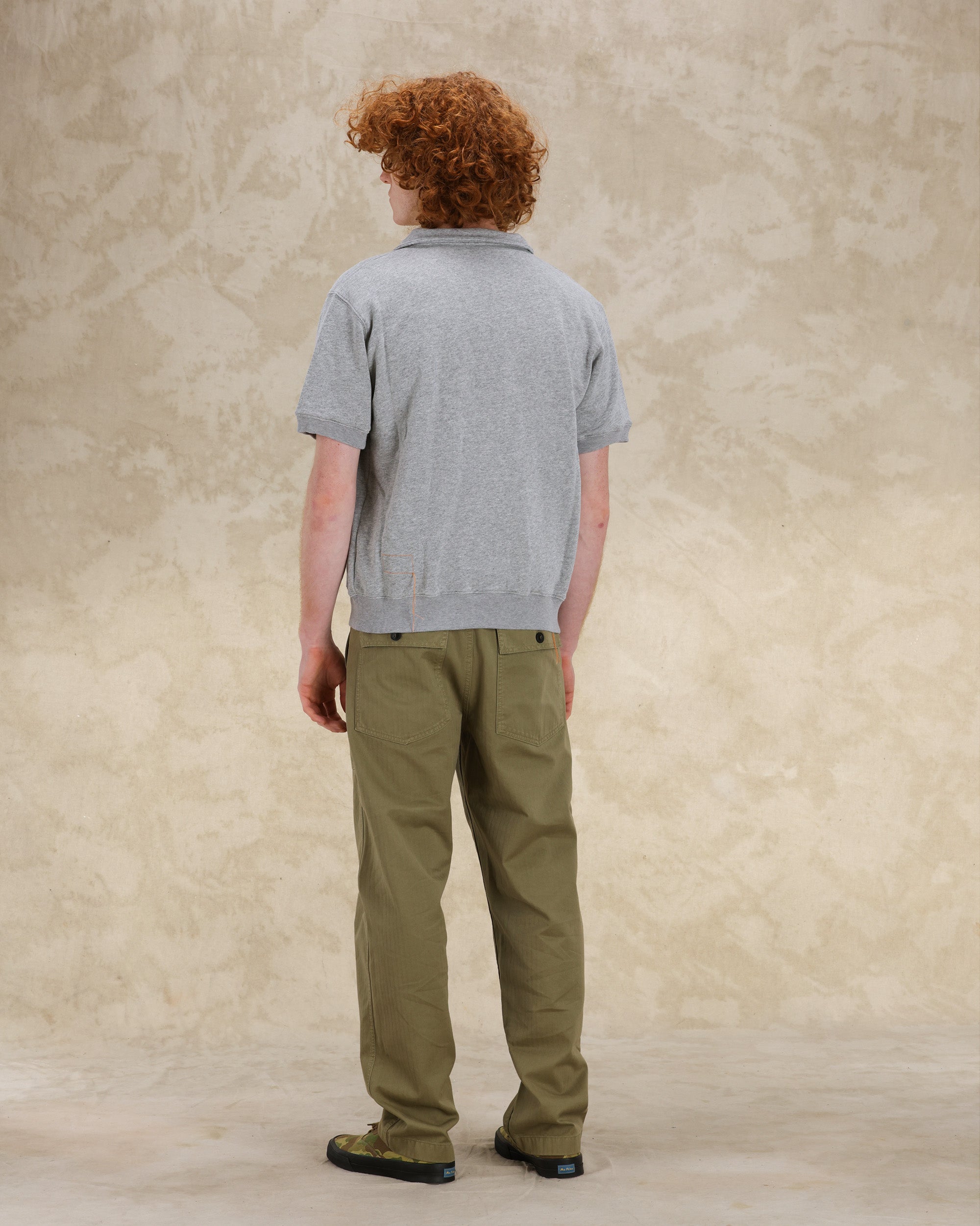 Yalepm Polo In Jersey Garzato Con Zip a Maniche Corte