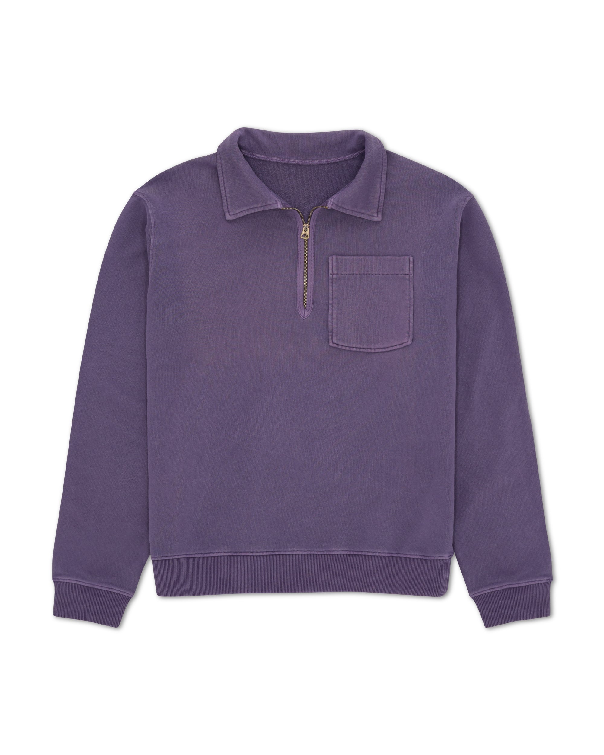 Yalep Zip-Up Brushed Jersey Sweatshirt