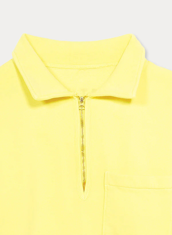 Yale Felpa In Jersey Felpato Con Colletto E Zip