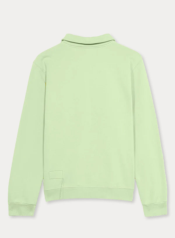 Yale Fleece Cotton Sweatshirt With Collar and Zipper