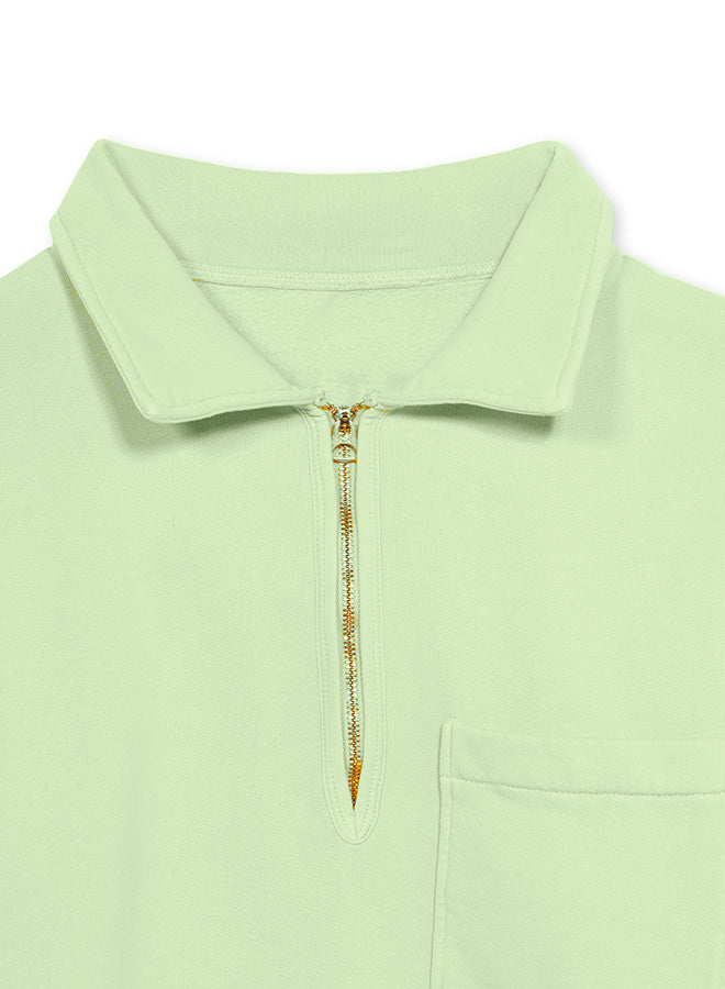 Yale Felpa In Cotone Felpato Con Colletto E Zip