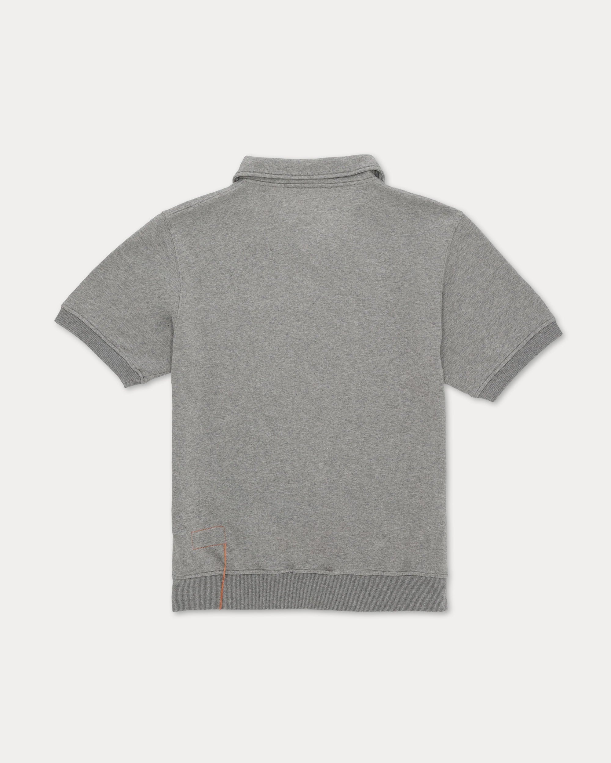 Yalepm Polo In Jersey Garzato Con Zip a Maniche Corte