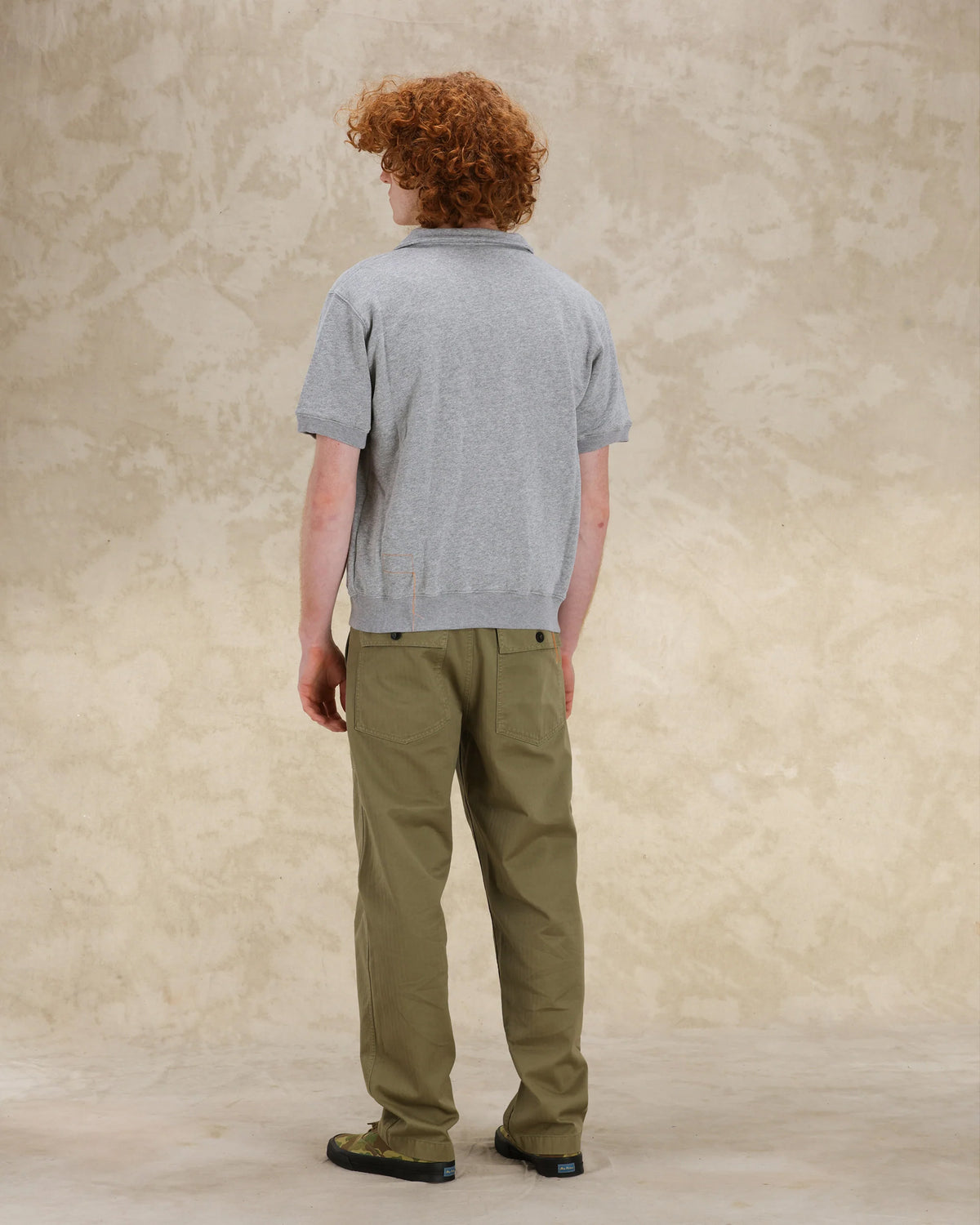 Yalepm Short Sleeve Brushed Jersey Polo With Zipper