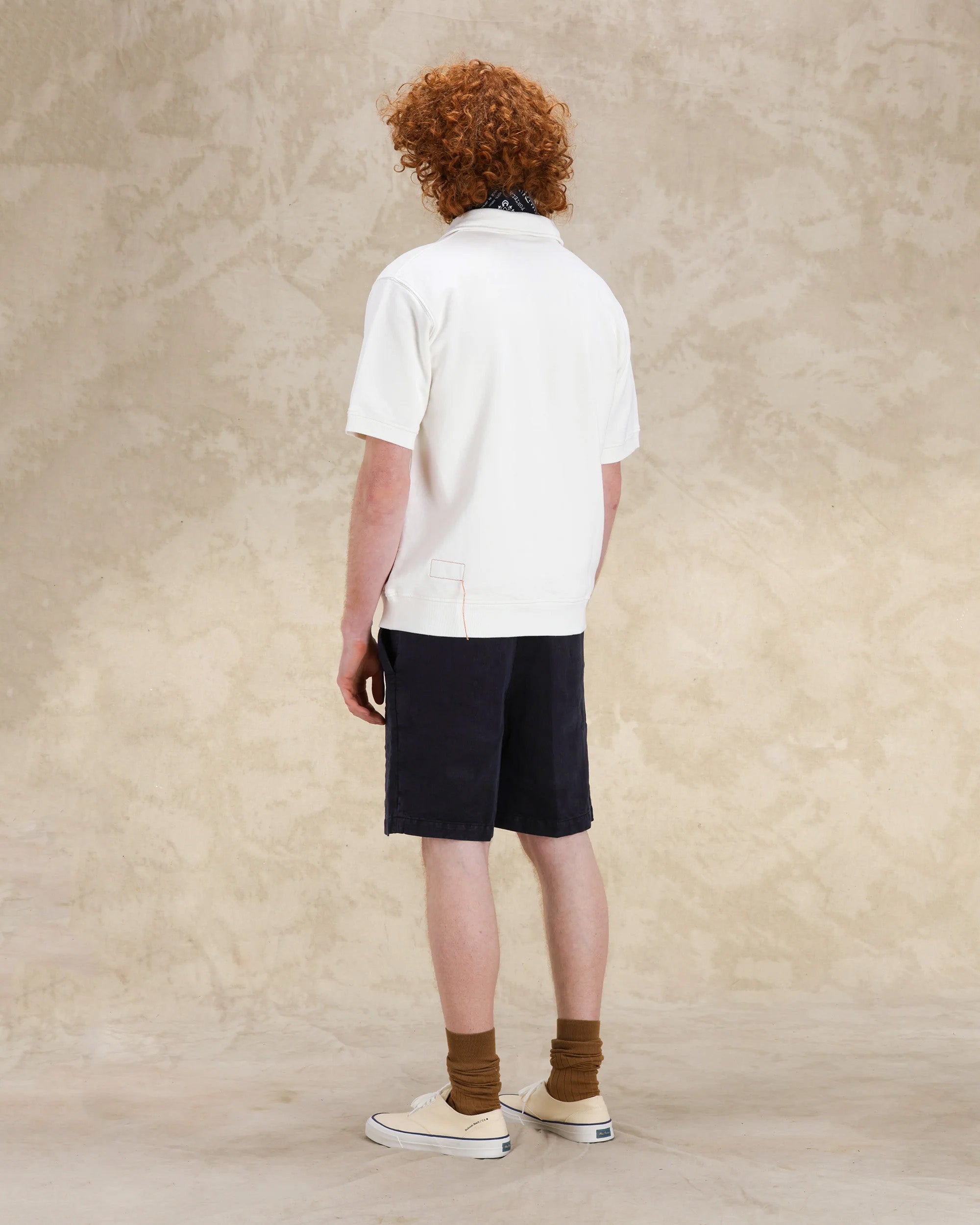 Yalepm Polo In Jersey Garzato Con Zip a Maniche Corte
