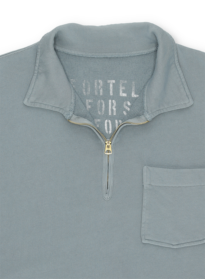 Yalepm Polo In Jersey Garzato Con Zip a Maniche Corte