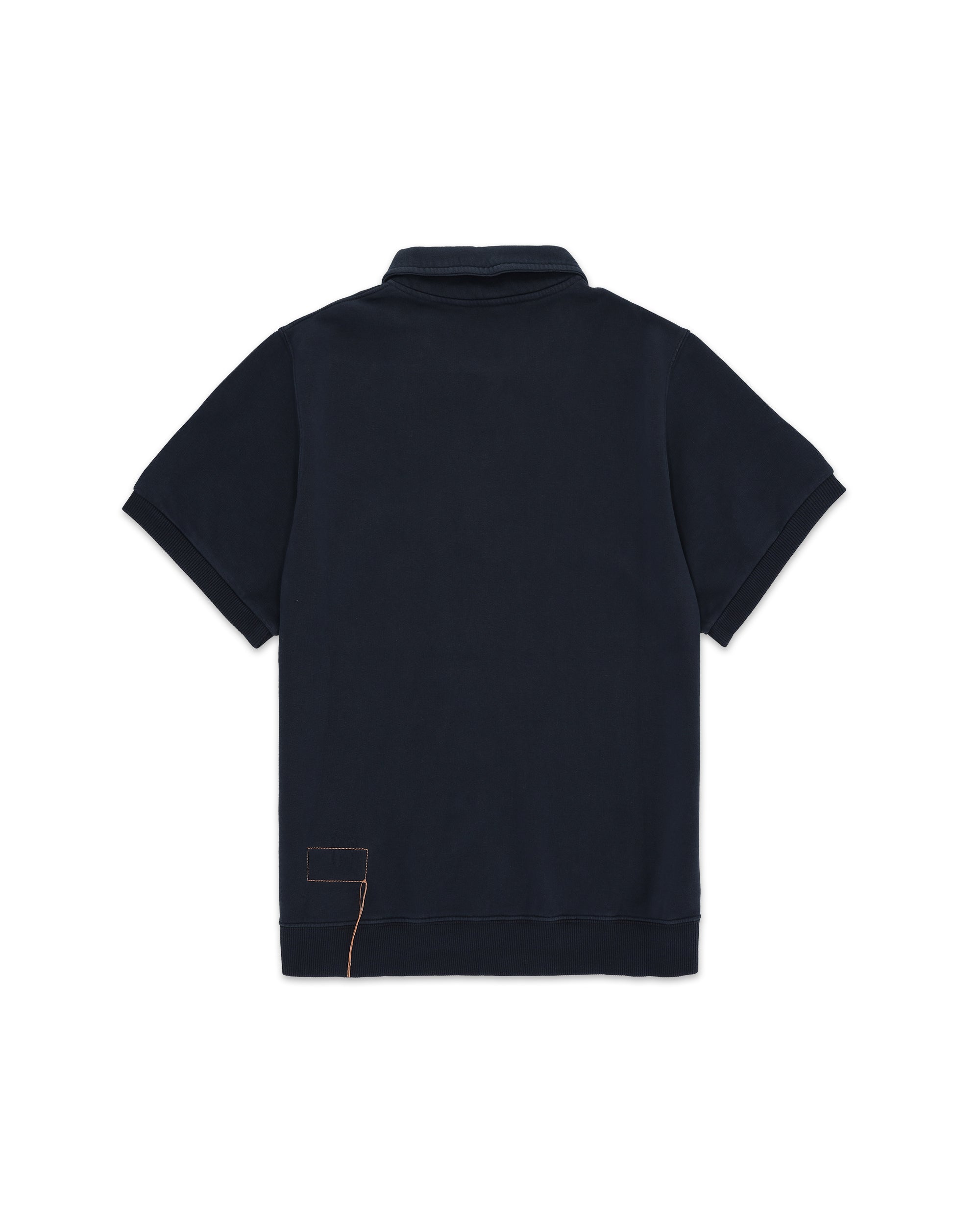 Yalepm Polo In Jersey Felpato Con Zip a Maniche Corte