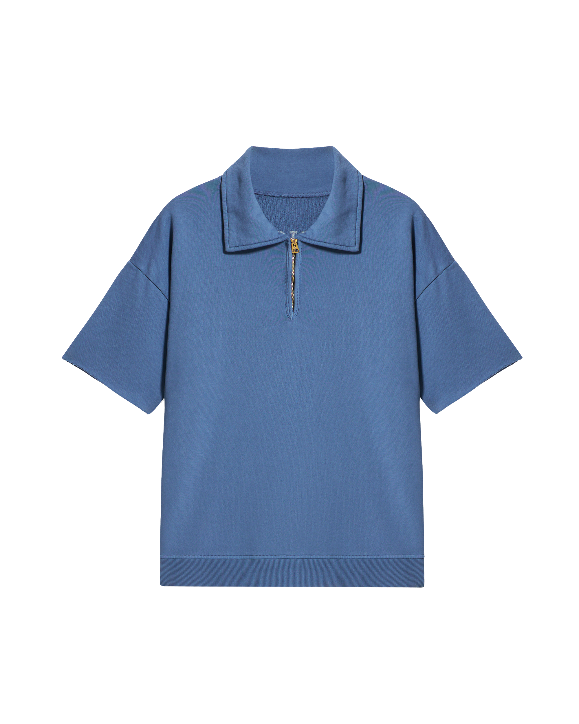 York Polo In Jersey Garzato Con Zip