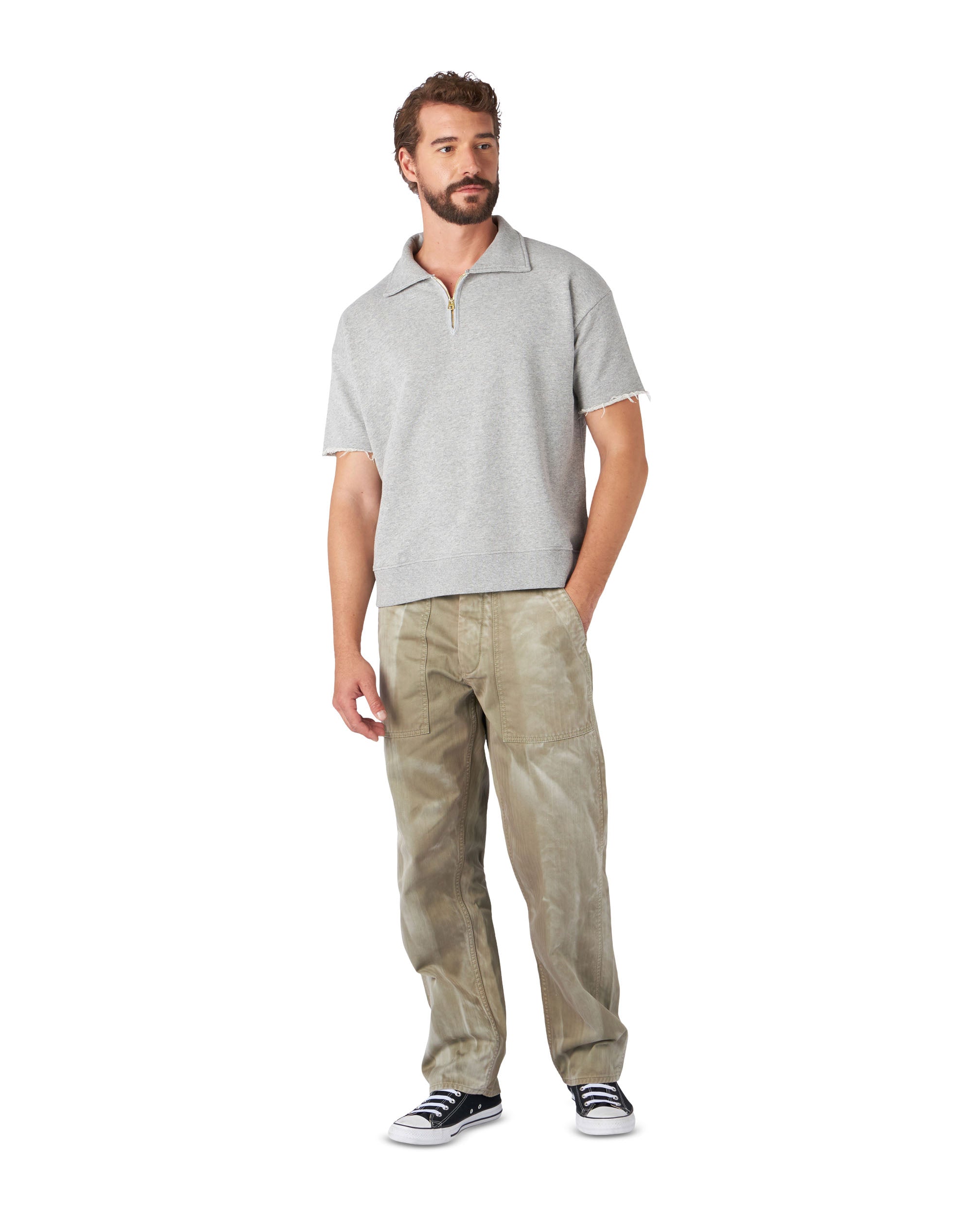 York Polo In Jersey Garzato Con Zip